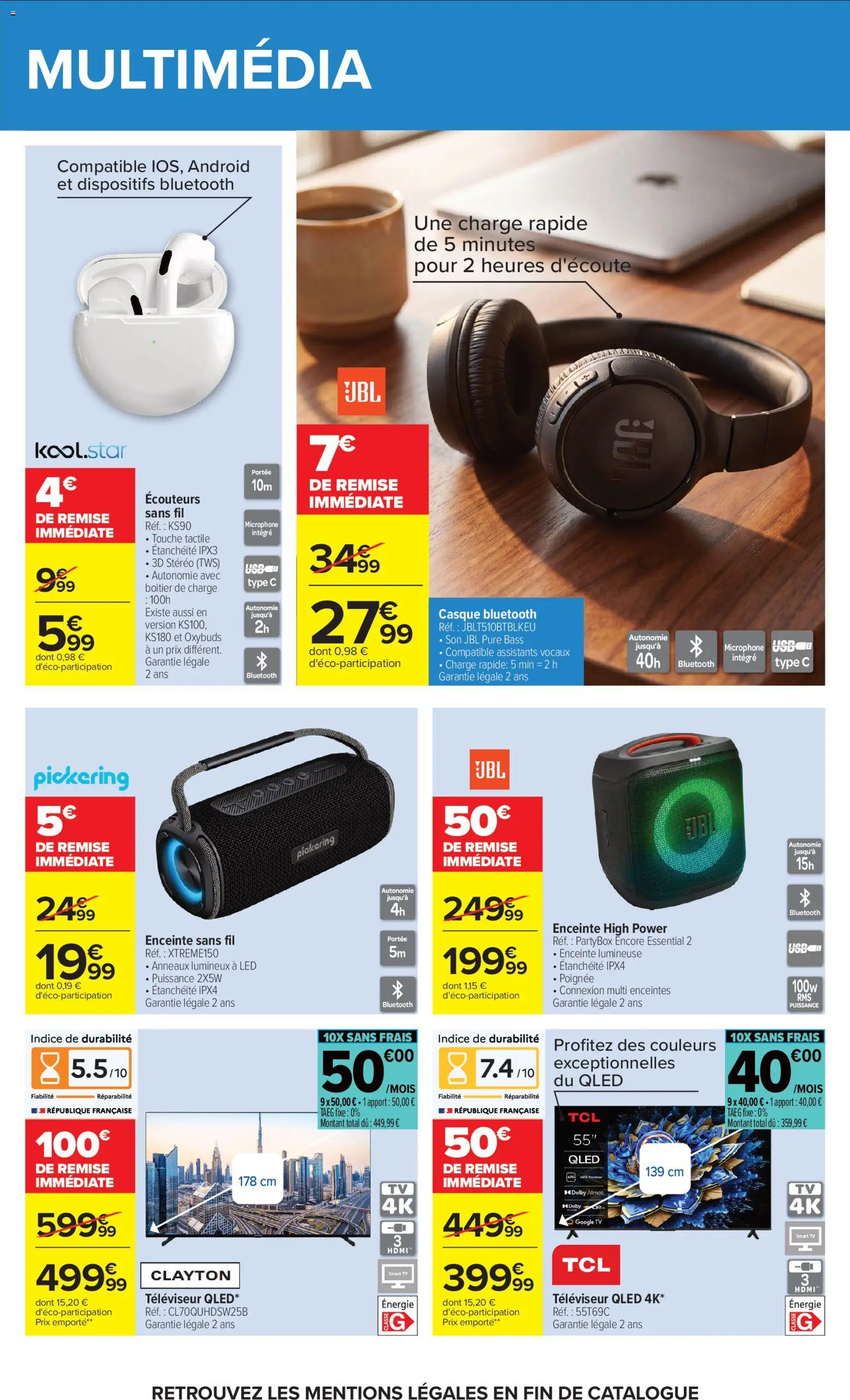 {H1} | Page: 67 | Produits: Écouteurs, Televiseur, Smart TV, Casque