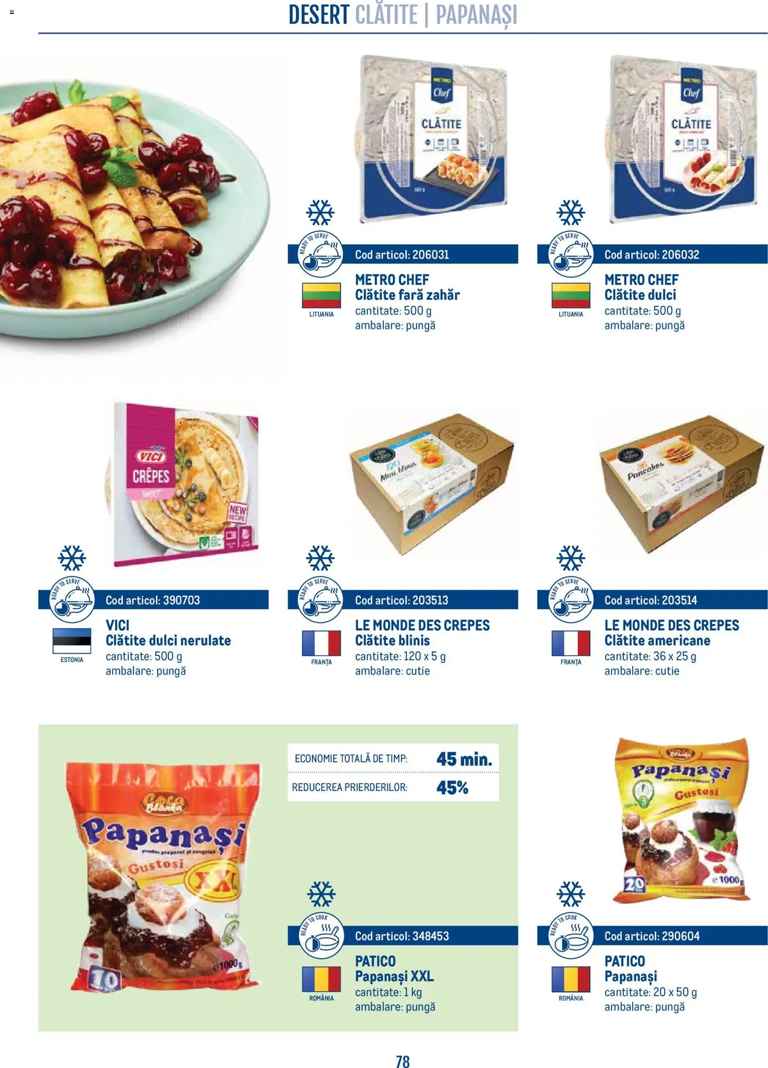 Noul catalog Metro – valabil de la 21.04.2026 | Pagină: 78 | Produse: Pungă, Cutie, Desert, Zahăr
