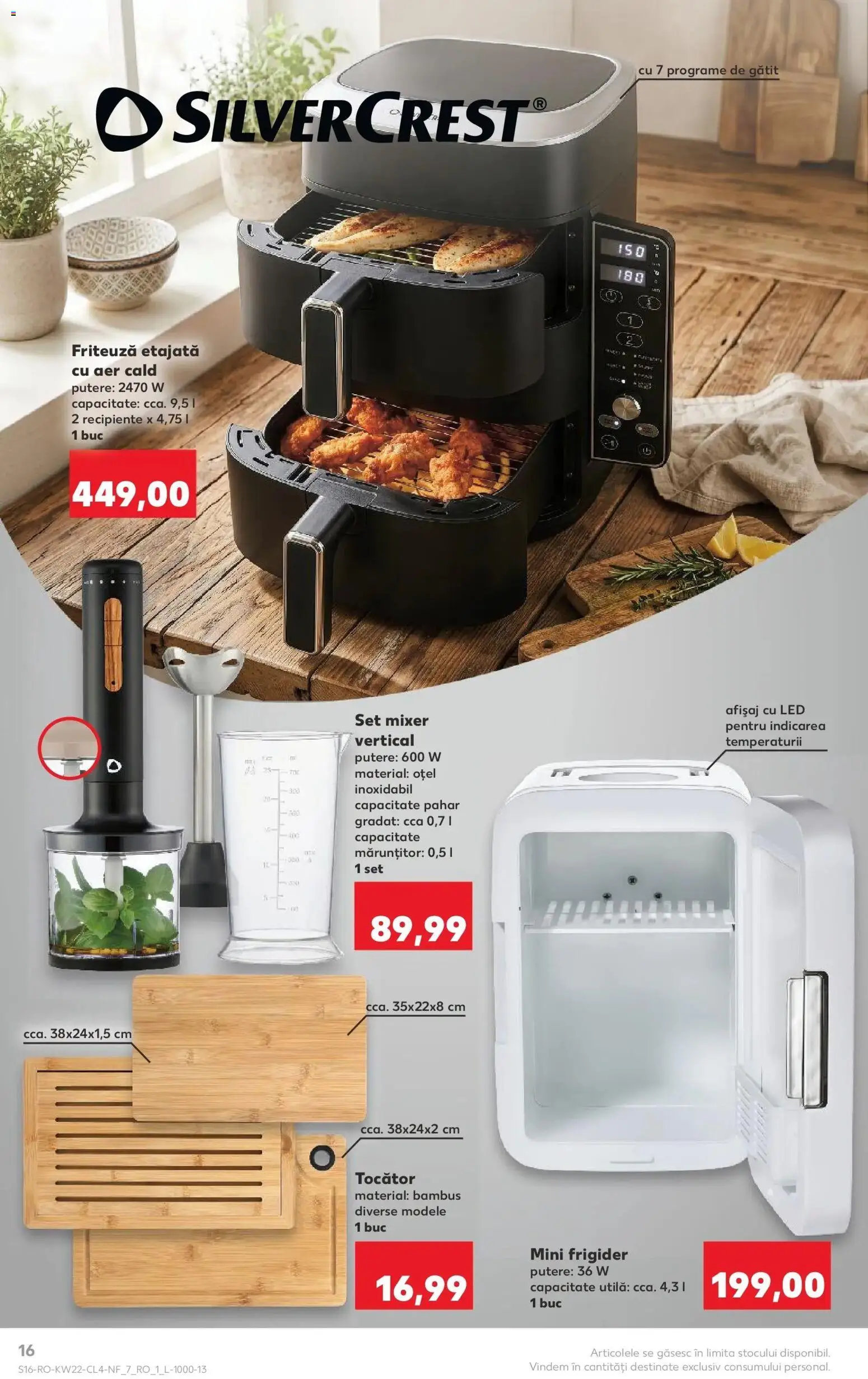 Noul catalog Kaufland – valabil de la 27.05.2026 | Pagină: 16 | Produse: Blender, Frigider, Friteuză, Tocător
