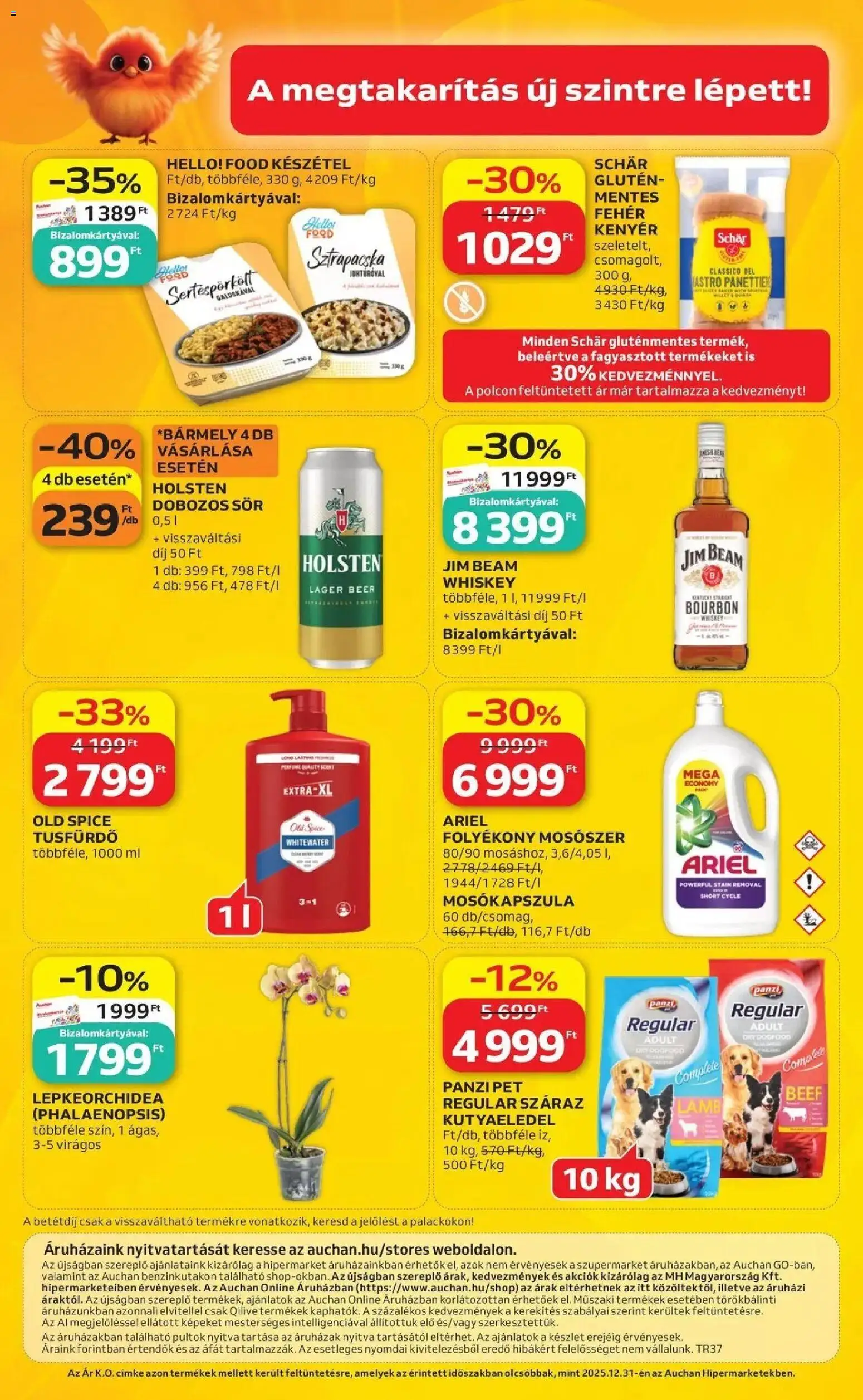 Auchan akciós újság Szolnok - 2026.09.10. -tól/töl > akció, lapozható szórólap 🛍️ | Oldal: 16 | Termékek: Kenyér, Tusfürdő, Mosószer, Száraz kutyaeledel