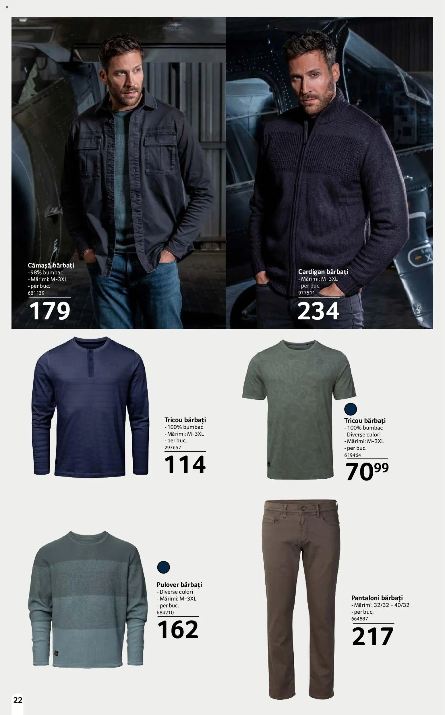 Noul catalog Selgros – valabil de la 18.09.2026 | Pagină: 22 | Produse: Cardigan, Tricou, Pulover, Pantaloni