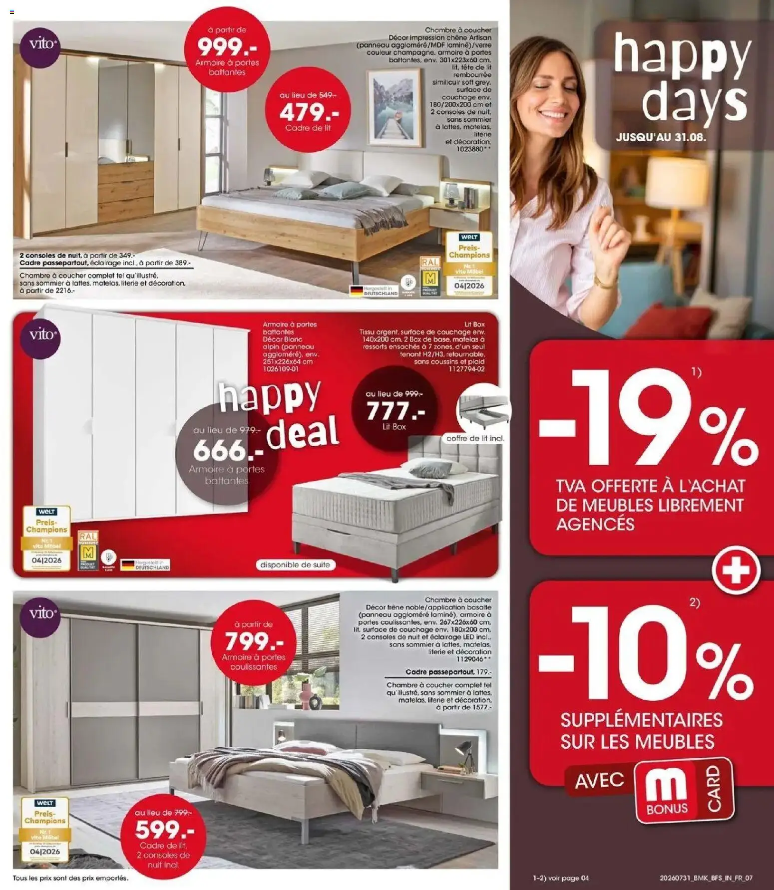 {H1} | Page: 7 | Produits: Tête de lit, Plaid, Armoire, Décoration