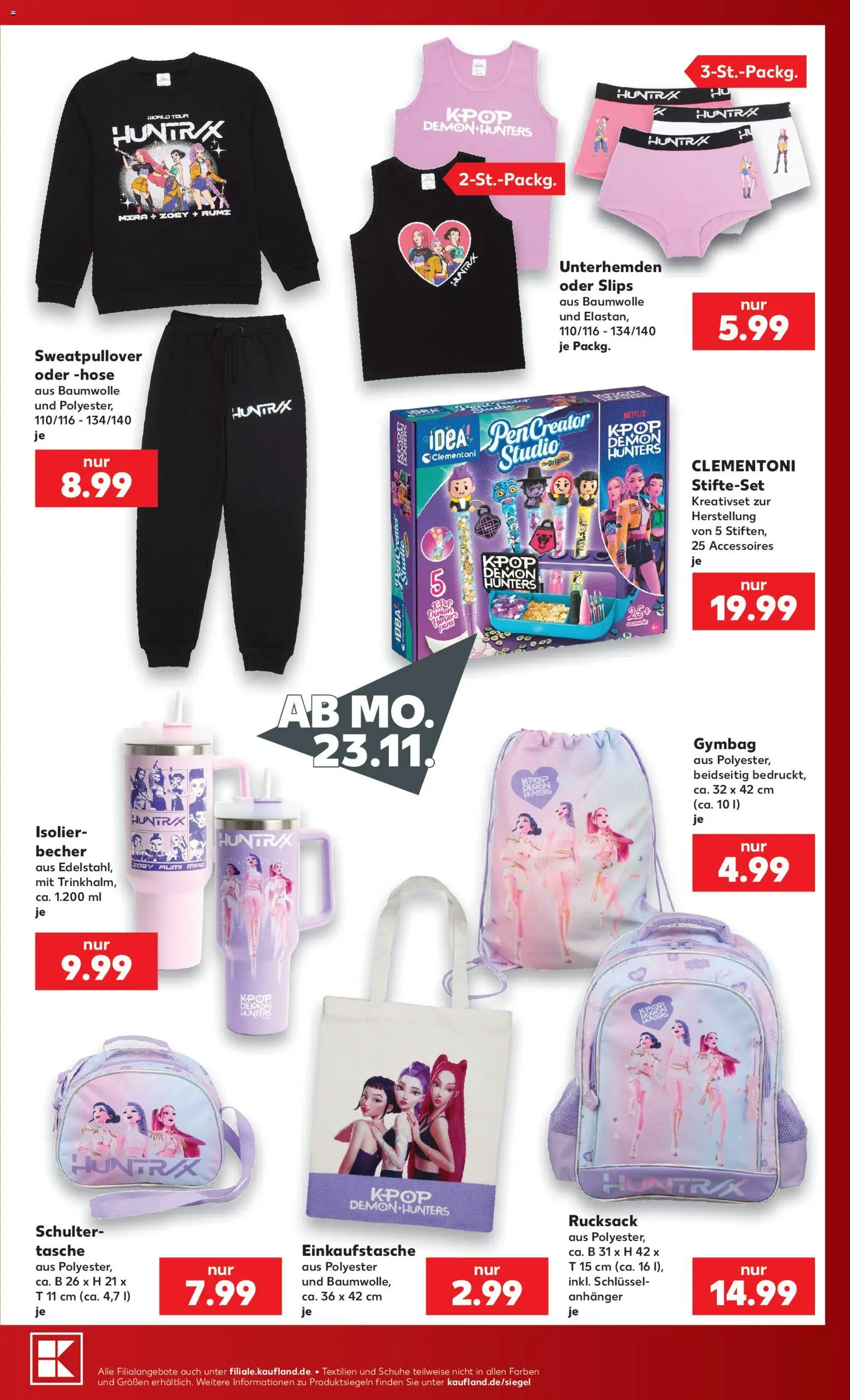 Kaufland Prospekt Geschenkideen – gültig ab 10.10.2026 | Seite: 33 | Produkte: Tasche, Hose, Schulter, Rucksack
