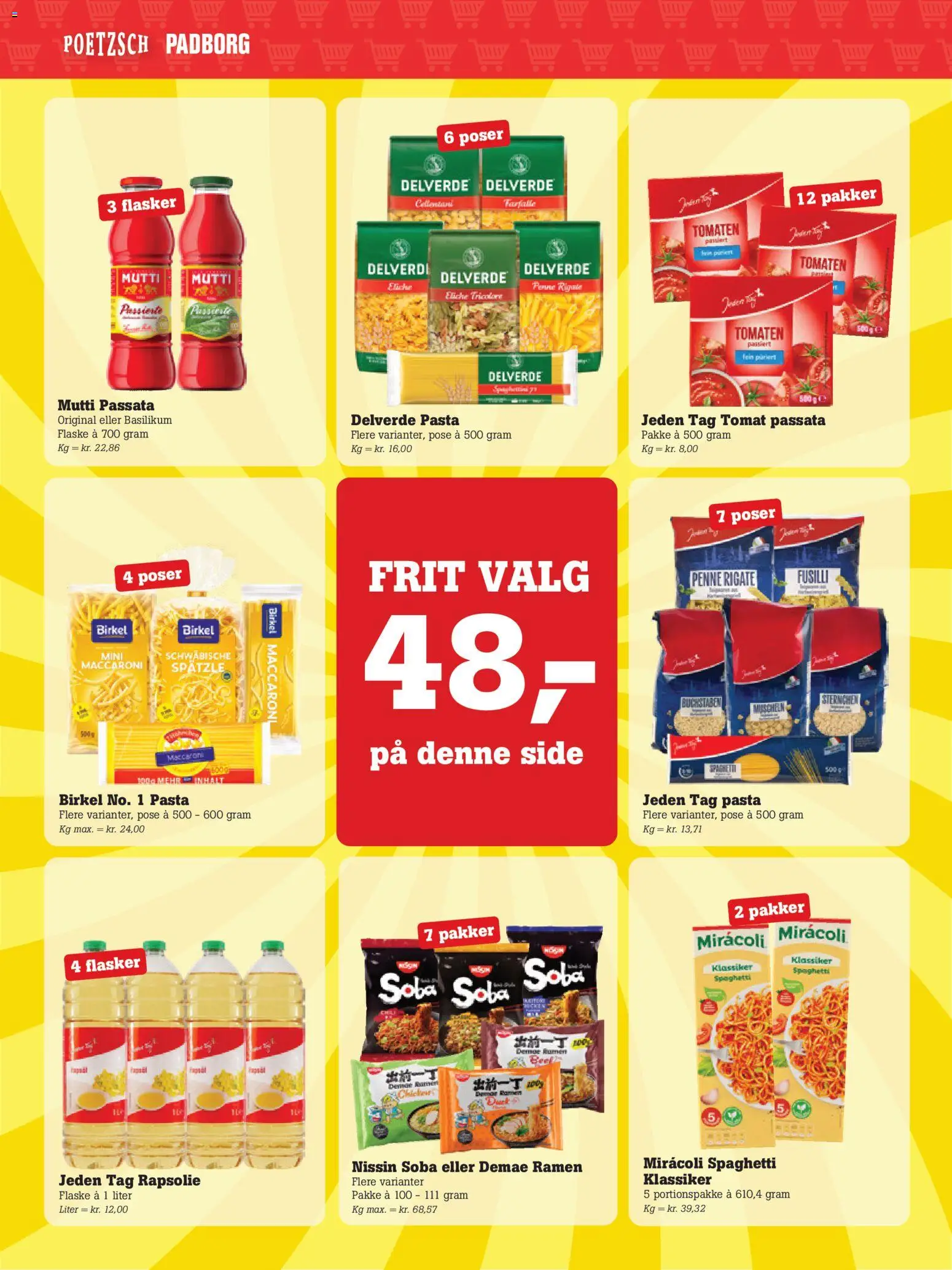 Poetzsch Padborg tilbudsavis – gyldig fra 30/07/2026 | Side: 2 | Produkter: Rapsolie, Spaghetti, Pasta, Basilikum