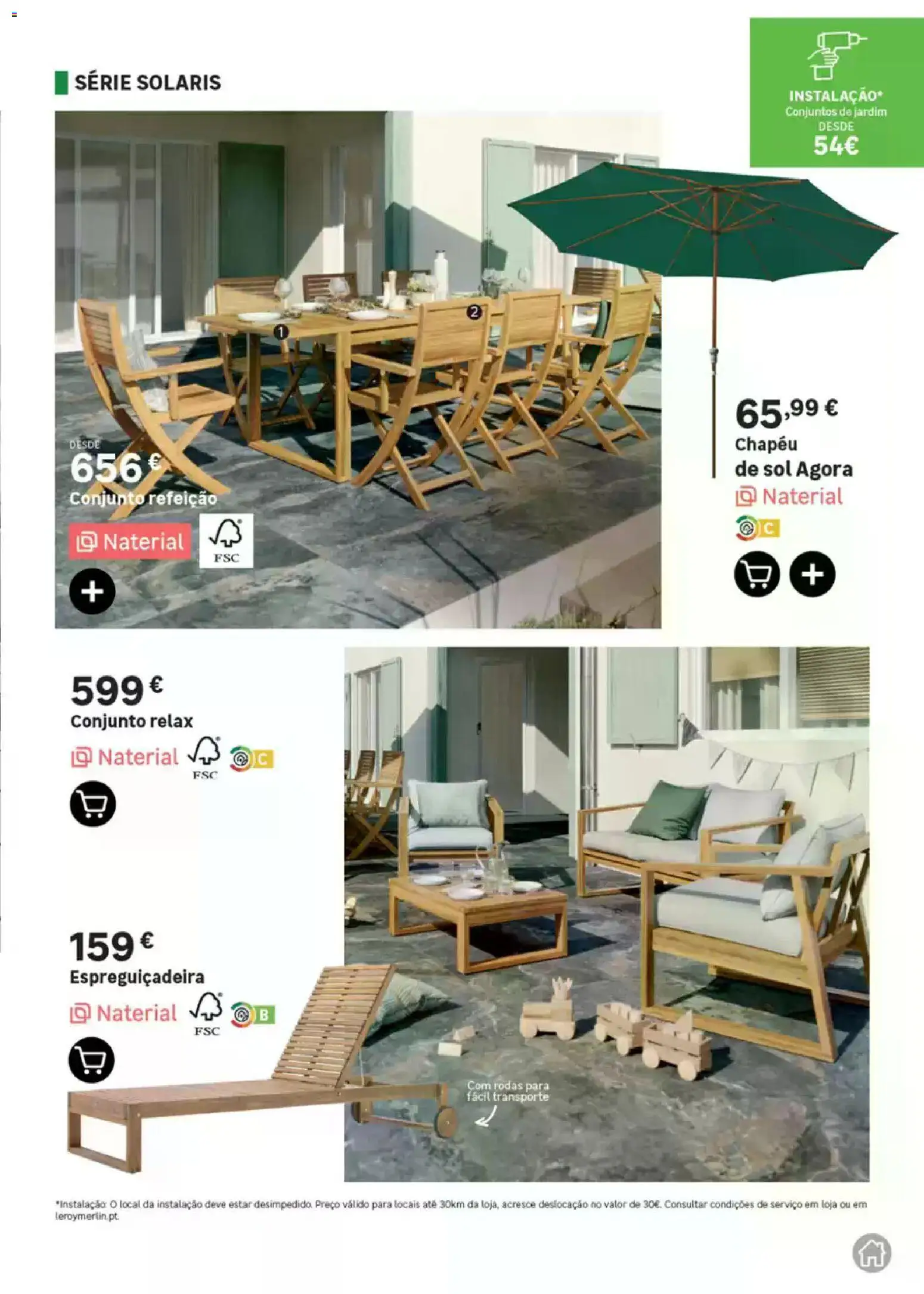 Leroy Merlin Catálogo Jardim │ válido de 12.03.2026 | Página: 17 | Produtos: Chapéu, Espreguiçadeira
