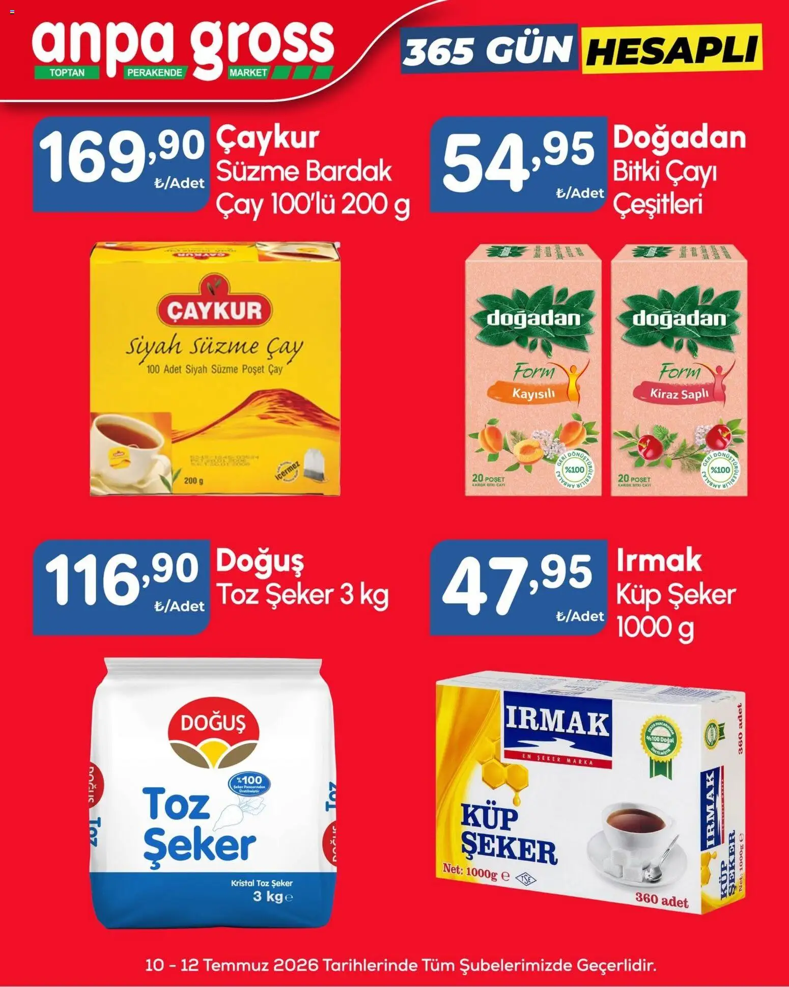 Anpa Gross - Hafta sonu fırsatları - 10 Temmuz 2026 tarihinden itibaren geçerlidir | Sayfa: 6 | Ürünler: Çay, Zselatin, Küp şeker, Kumina
