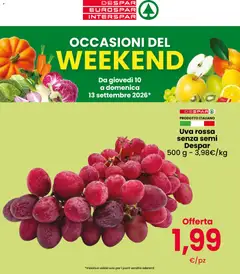 Anteprima del volantino Interspar volantino Weekend valido a partire dal 10/09/2026