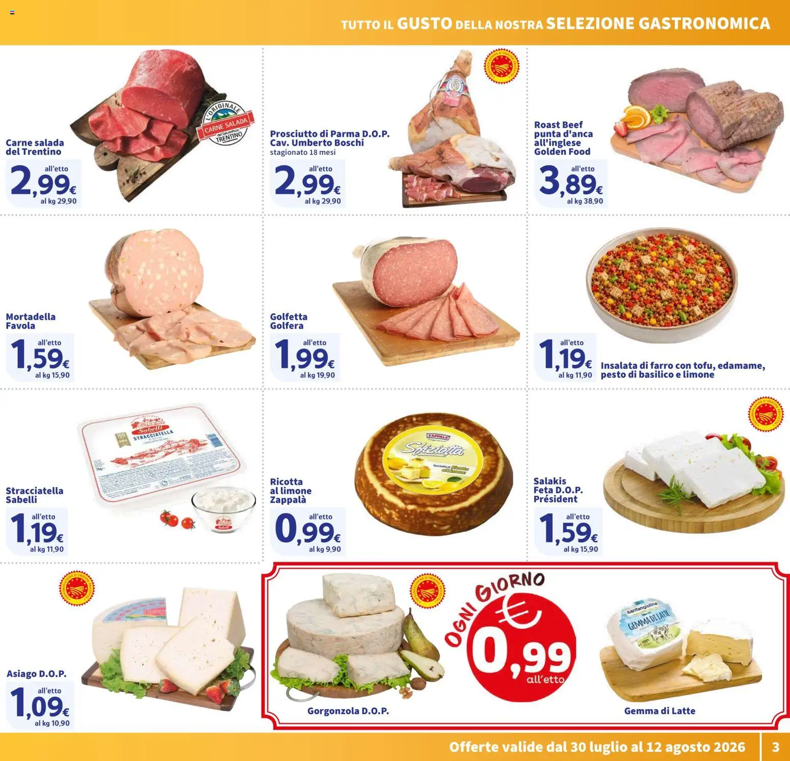 Volantino SIGMA del 30/07/2026 | Pagina: 3 | Prodotti: Insalata, Latte, Limone, Ricotta