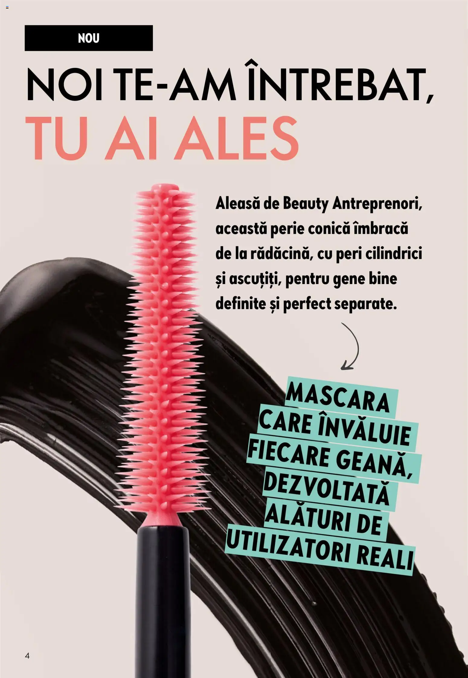 Noul catalog Oriflame – valabil de la 09.09.2026 | Pagină: 4 | Produse: Perie, Mascara