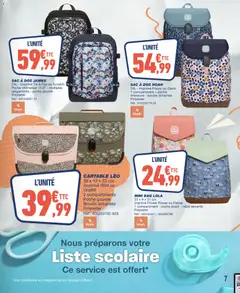 Bureau Vallée - Prévisualisation de Bureau Vallée catalogue valide à partir de 29/06/2026 | Page: 7 | Produits: Ordinateur, Sac, Gourde, Sac à dos
