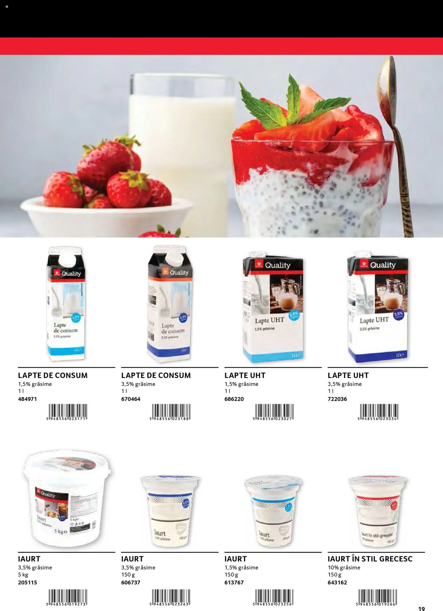 Noul catalog Selgros – valabil de la 30.01.2026 | Pagină: 19 | Produse: Lapte, Iaurt