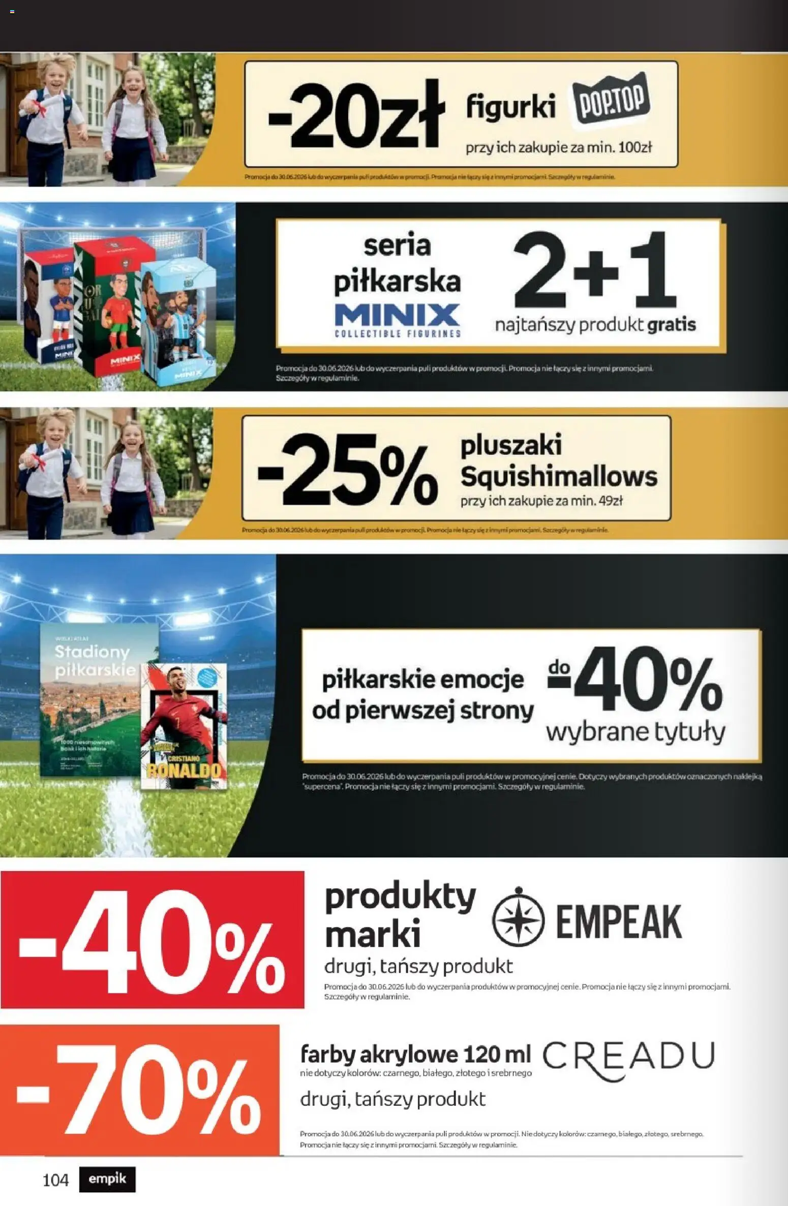 Empik promocje od 17.06.2026 | Strona: 104 | Produkty: Farby akrylowe, Figurki