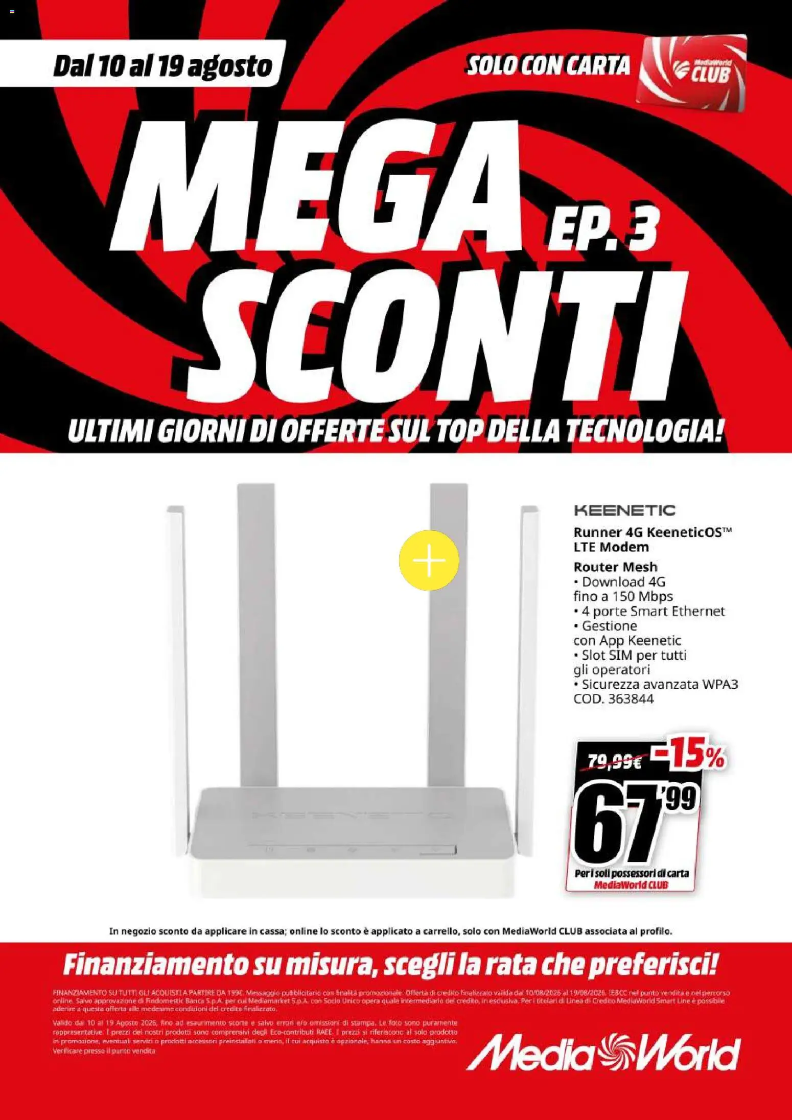 Volantino Media World del 10/08/2026 | Pagina: 21
