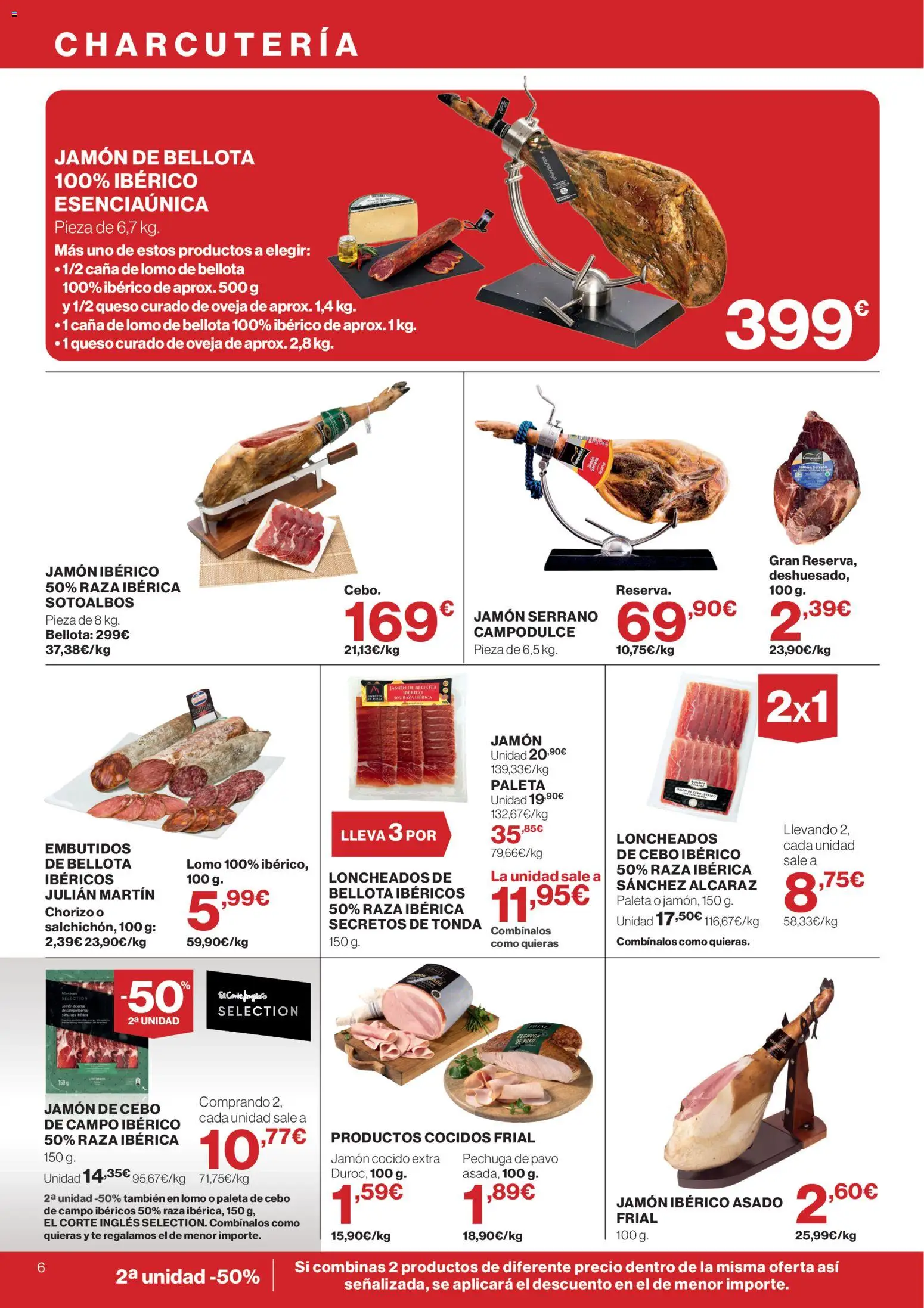 Supercor Península y Baleares │ válido desde el 21.05.2026 | Página: 6 | Productos: Jamón serrano, Queso, Jamón, Jamón cocido