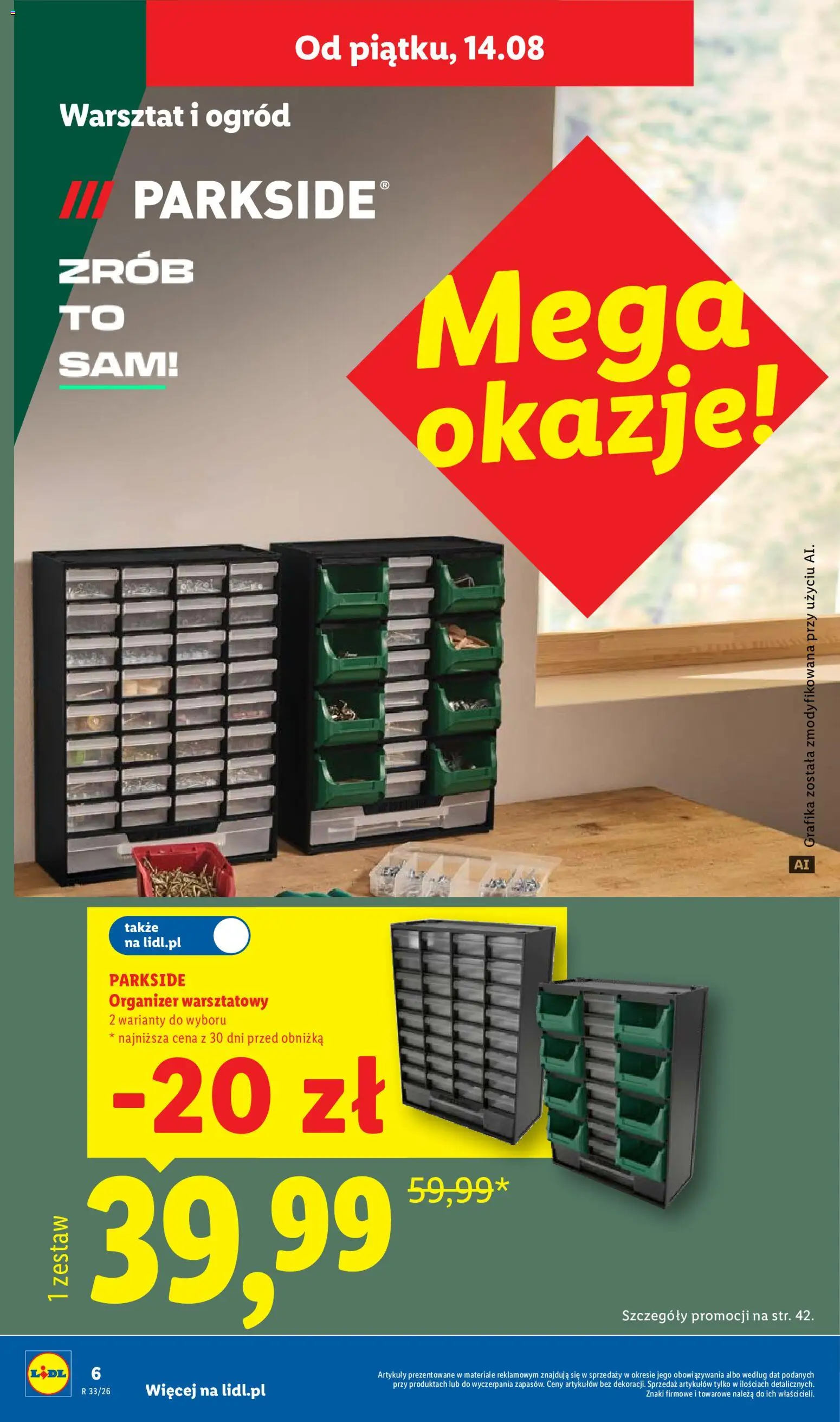Lidl Polsko katalog od 10.08.2026 | Strana: 6 | Produkty: Organizér, Parkside