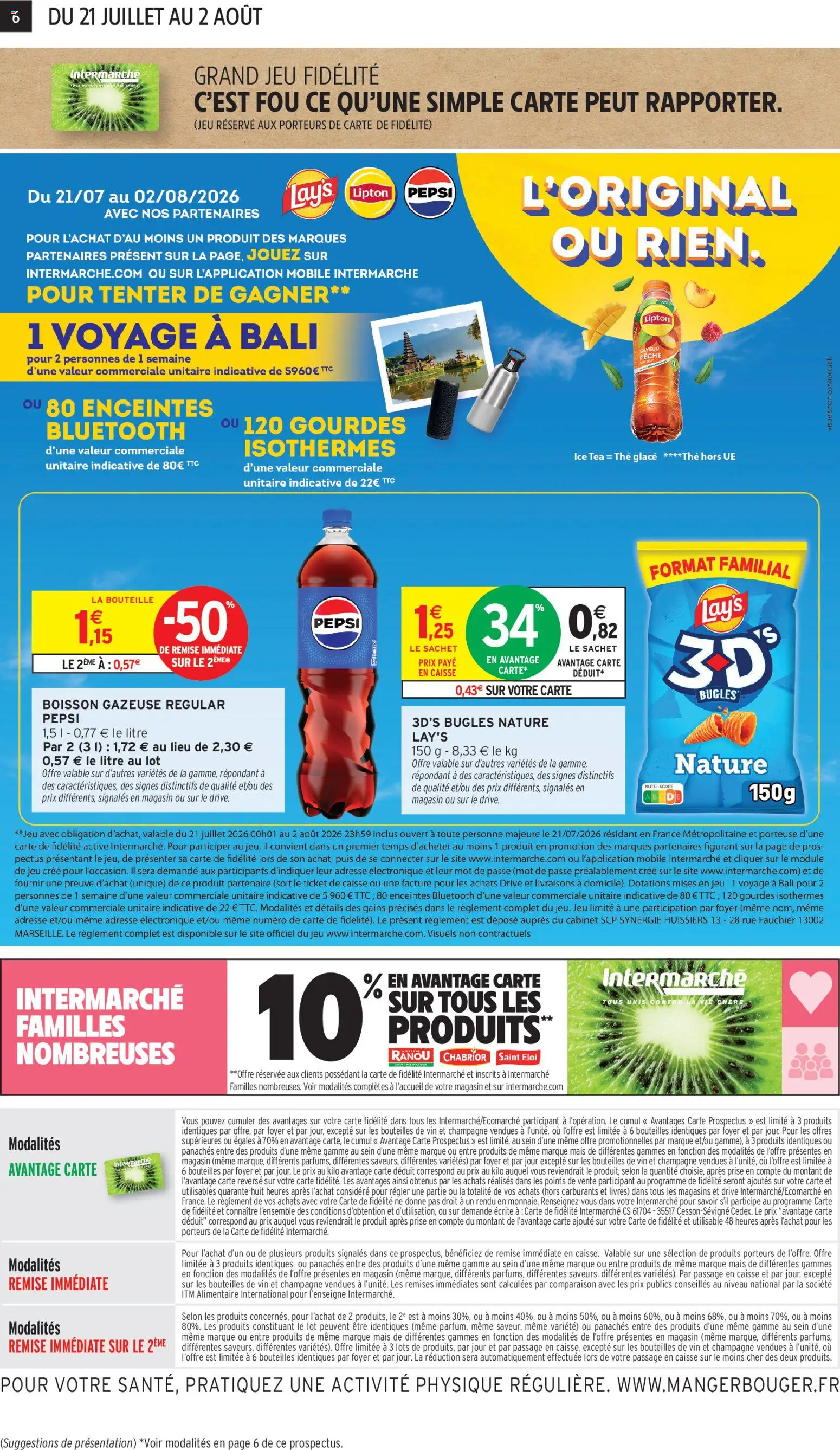 {H1} | Page: 6 | Produits: Pêche, Prise, Thé glacé, Thé