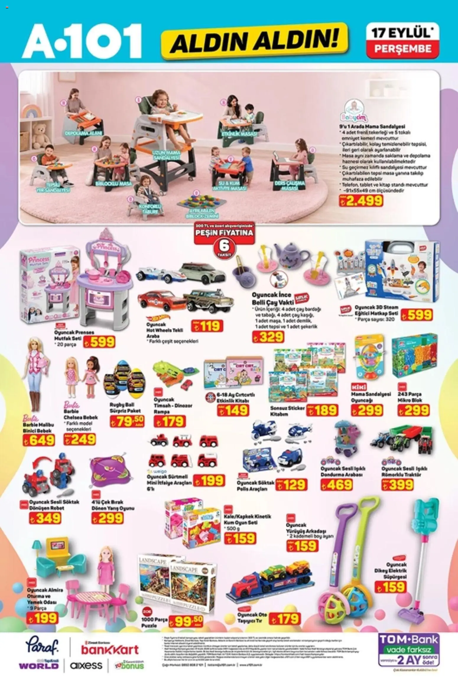 A101 - Katalog Aldın Aldın - 17 Eylül 2026 tarihinden itibaren geçerlidir | Sayfa: 13 | Ürünler: Masa, Dondurma, Tepsi, Tablet