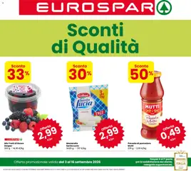 Anteprima del volantino Eurospar volantino valido a partire dal 03/09/2026