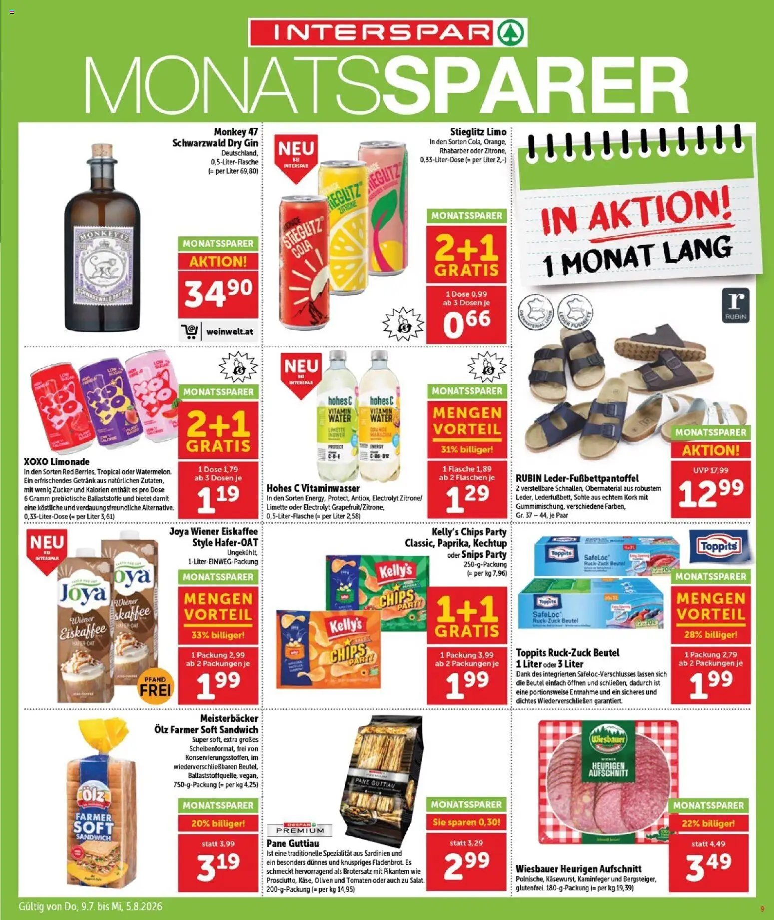 Interspar Flugblatt - Burgenland Sued gültig ab 09.07.2026 | Seite: 10 | Produkte: Zitrone, Limette, Szeder, Tomaten