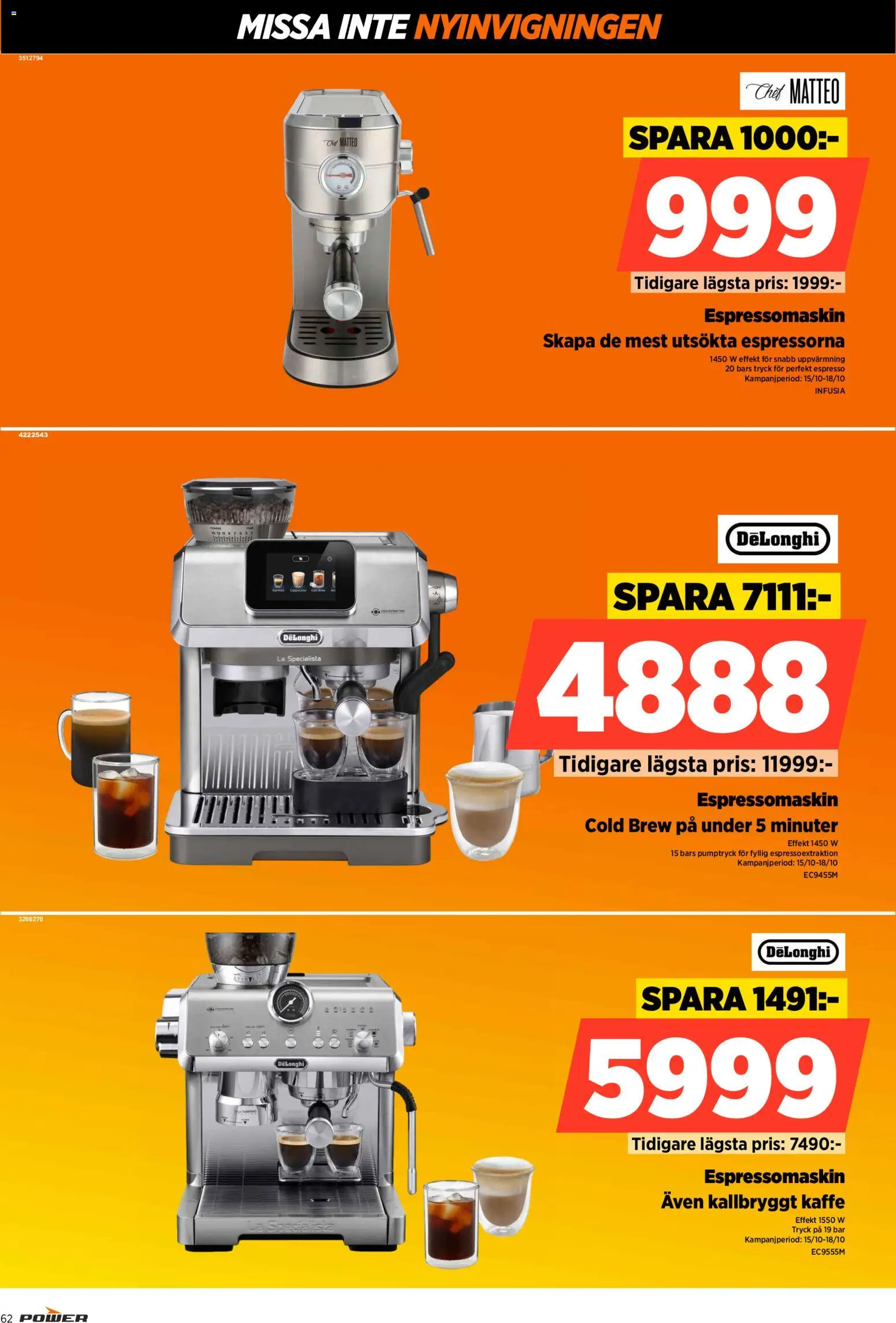 Power reklamblad aktuell från 15/10/2026 | Sida: 62 | Produkter: Kaffe