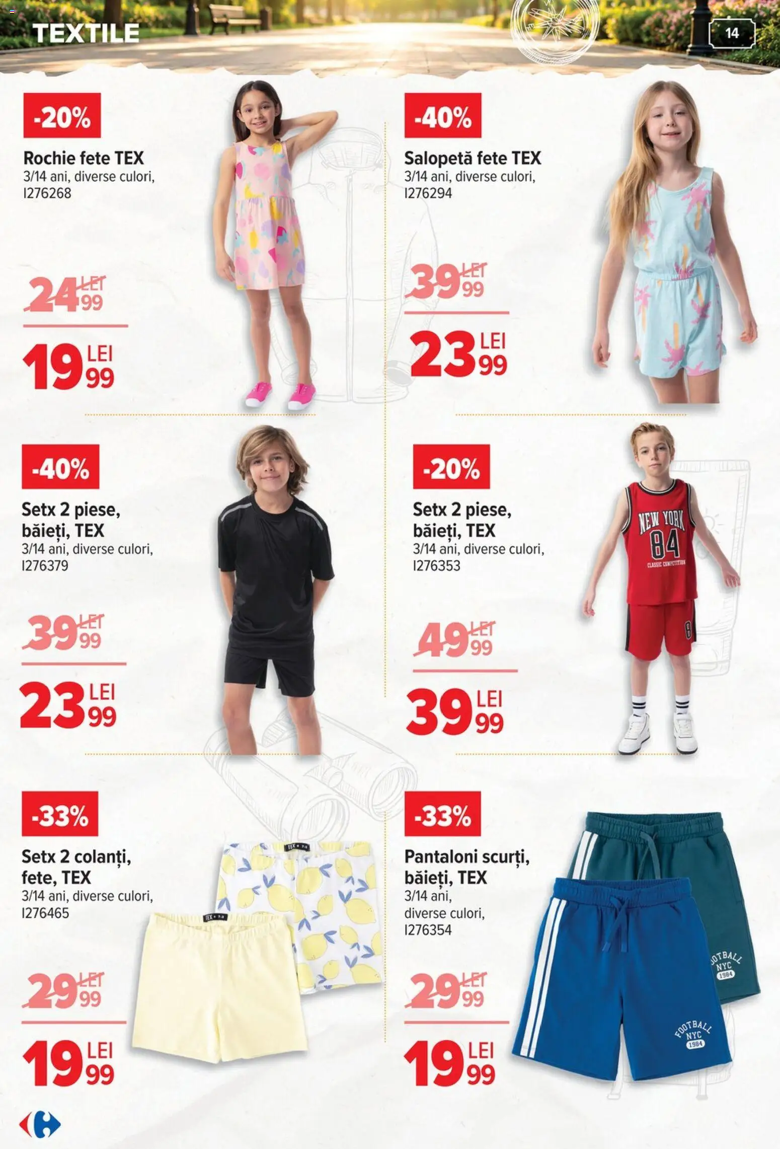 Noul catalog Carrefour – valabil de la 03.06.2026 | Pagină: 15 | Produse: Rochie, Pantaloni, Salopetă