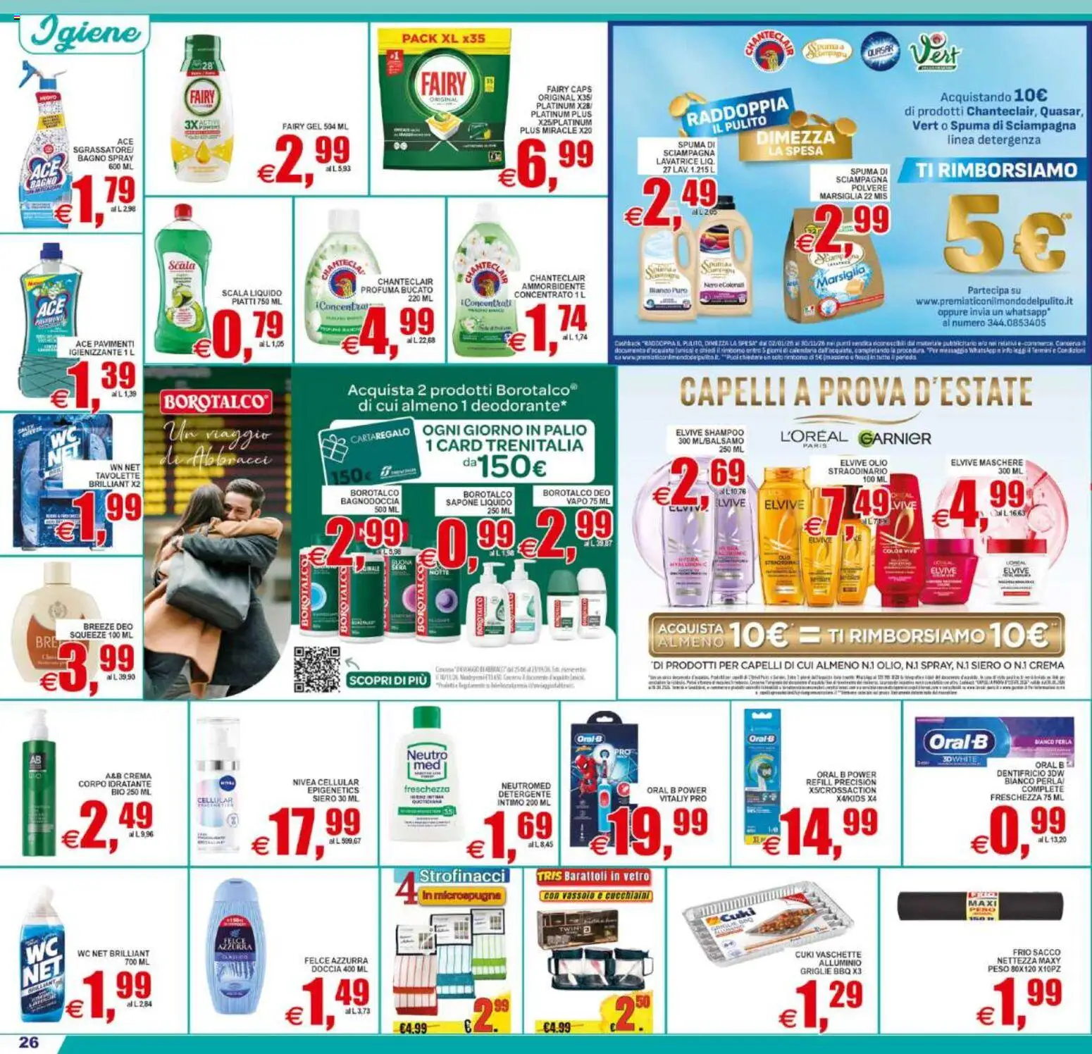 Volantino Pewex del 12/08/2026 | Pagina: 26 | Prodotti: Sgrassatore, Alluminio, Barattoli, Bagno