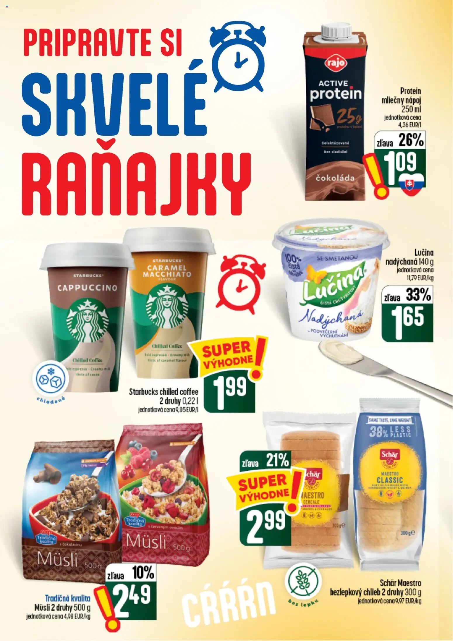 Nové COOP Jednota akcie – leták je platný od 24.09.2026 | Strana: 28 | Produkty: Protein, Čokoláda, Quinoa, Cappuccino