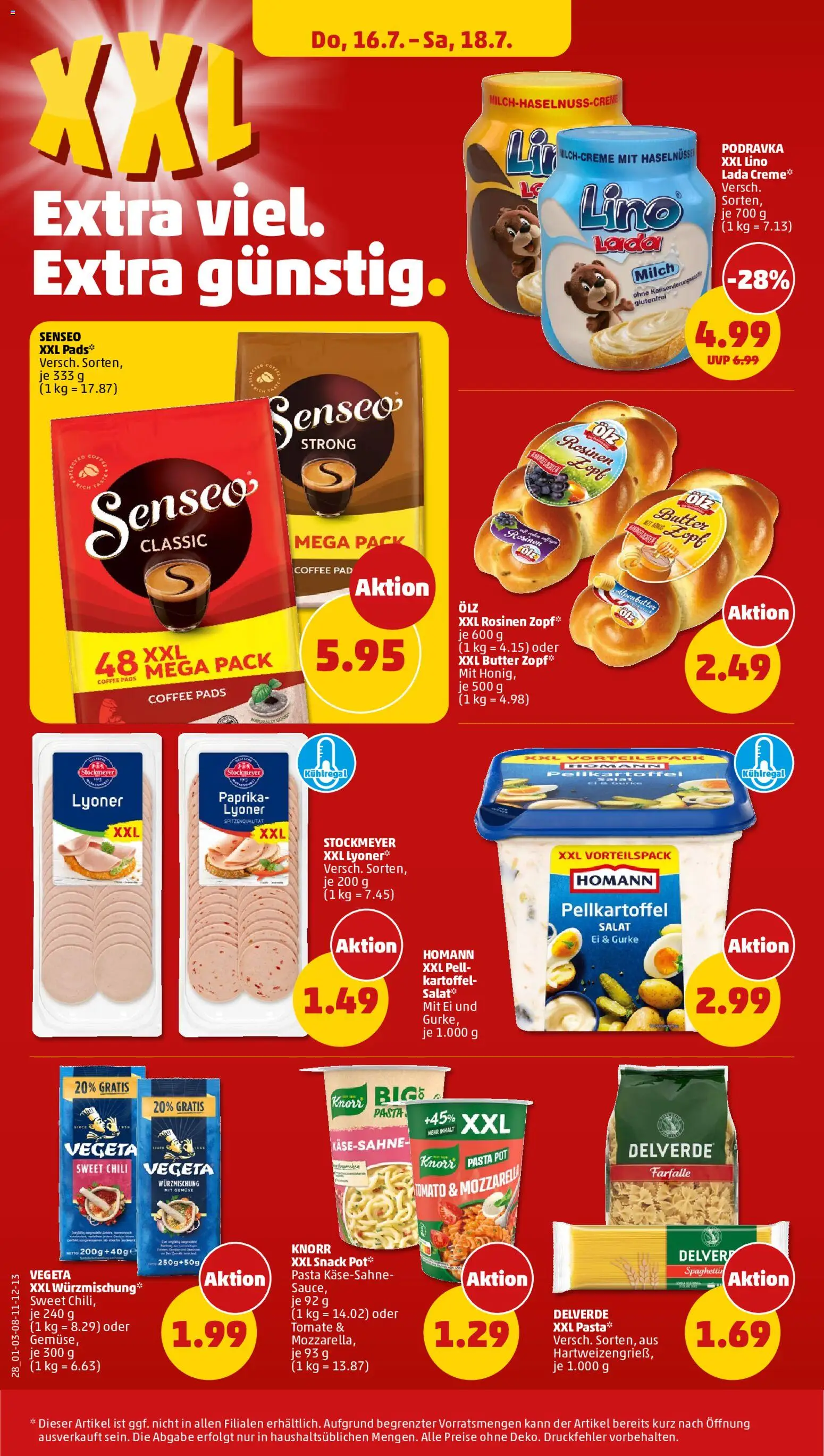 Penny Prospekt – gültig ab 13.07.2026 | Seite: 32 | Produkte: Butter, Knorr, Paprika, Chili