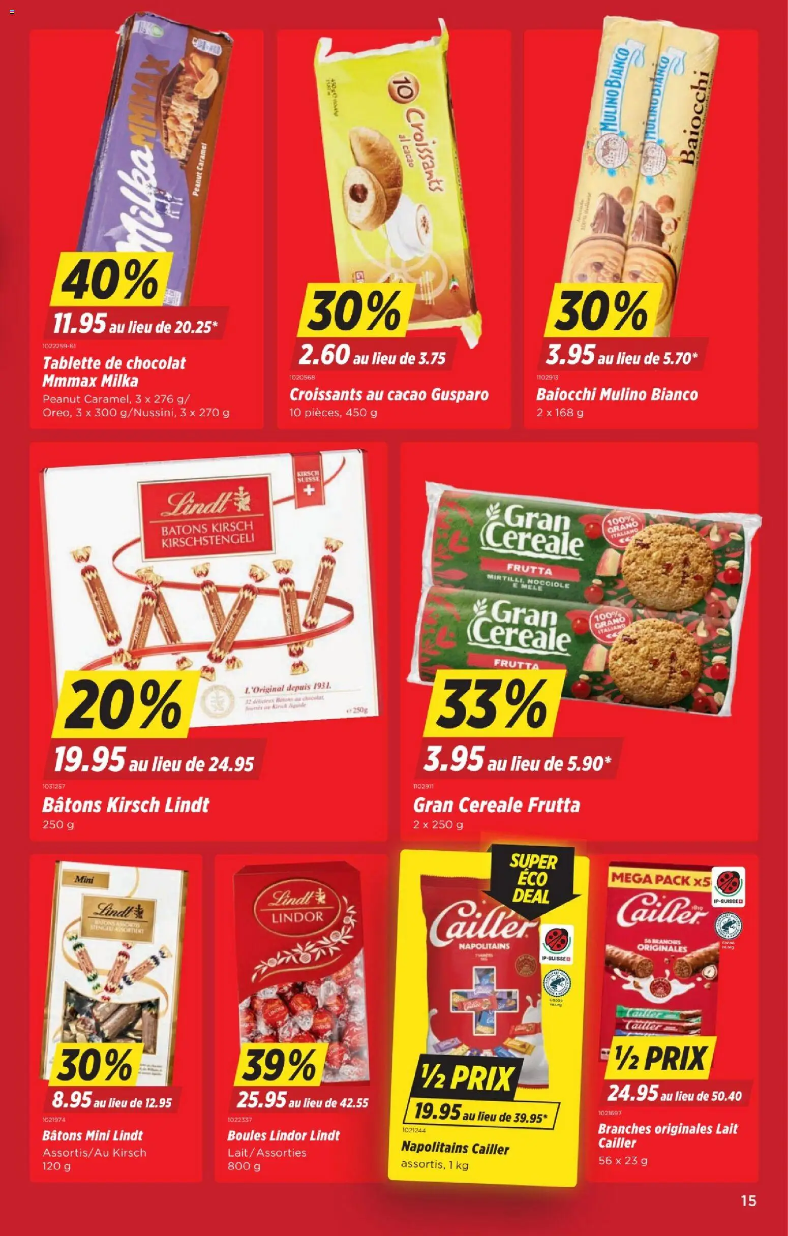Denner aktionen FR – gültig ab 29.10.2026 | Seite: 15 | Produkte: Tablette, Lindor