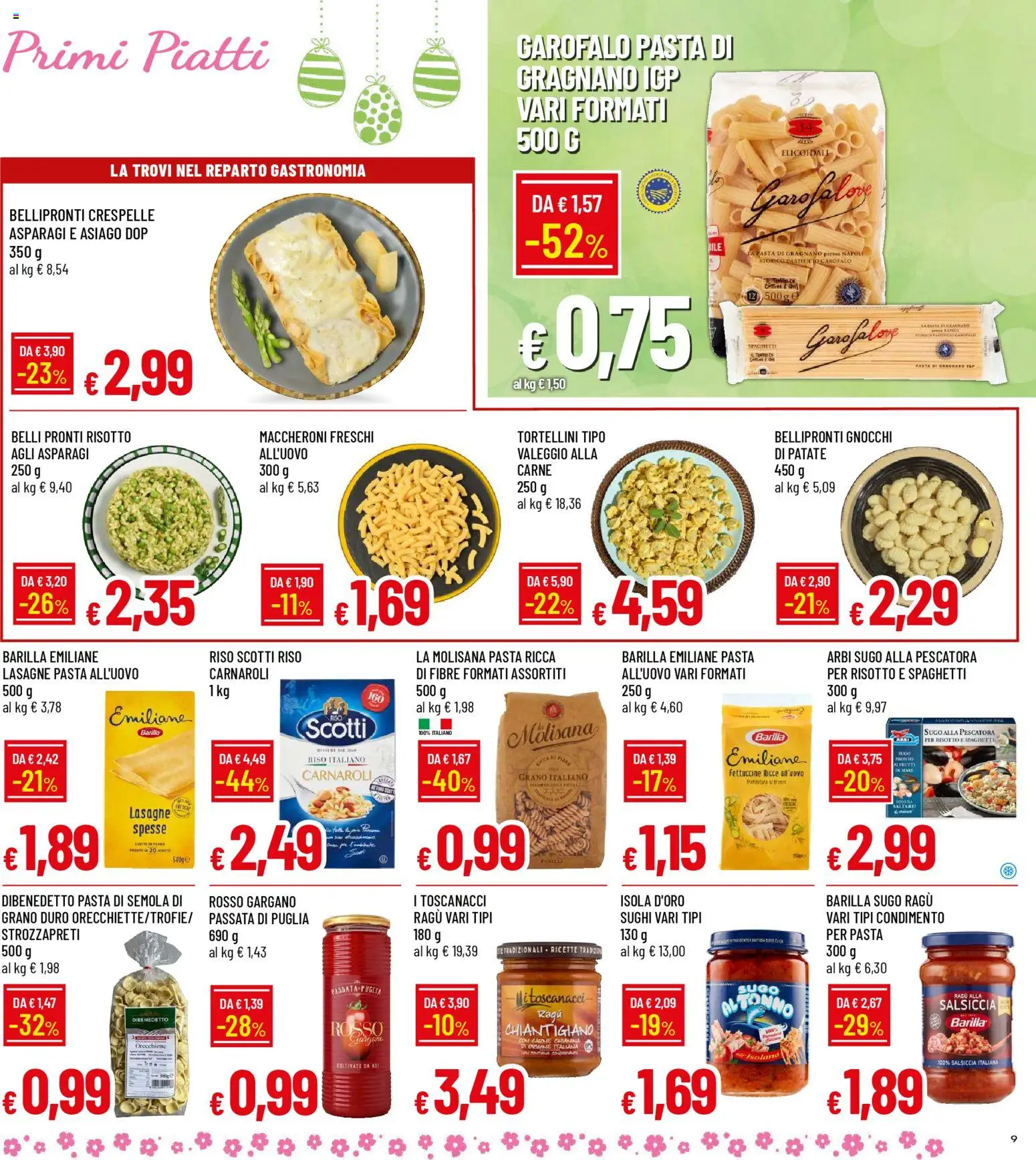 Volantino Galassia del 26.03.2026 | Pagina: 9 | Prodotti: Patate, Salsiccia, Ragú, Sugo