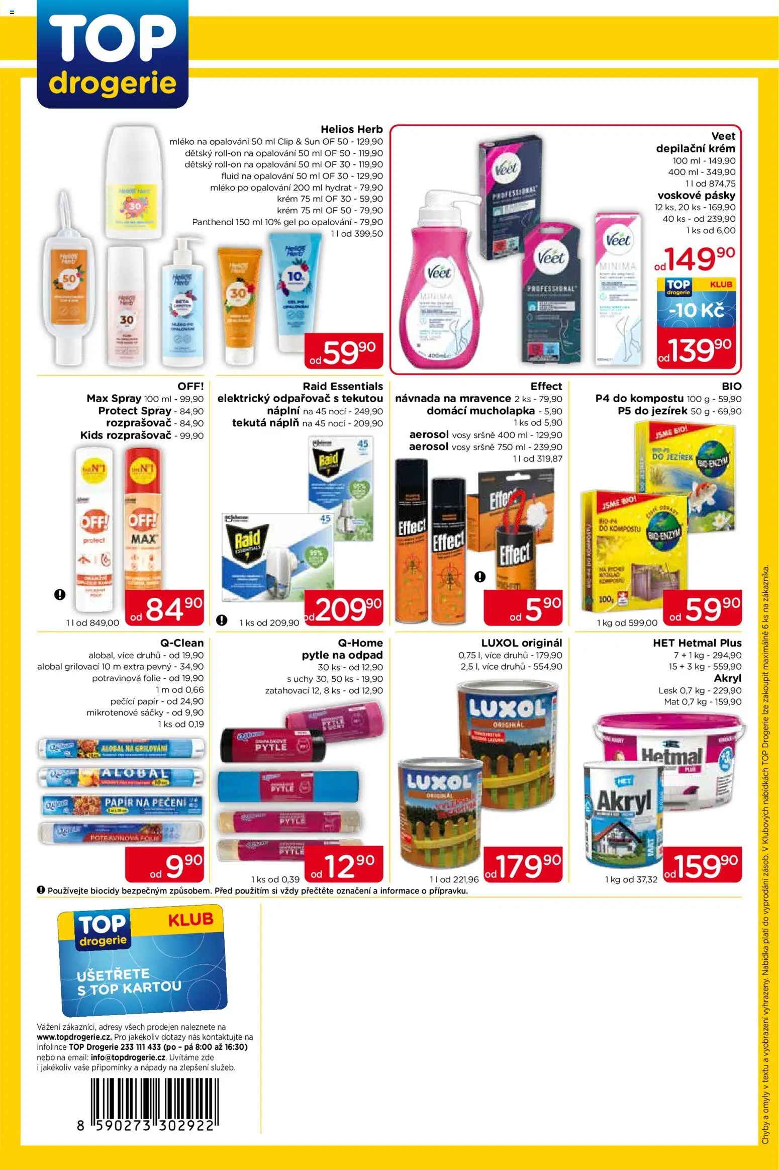 Top drogerie leták od 23.07.2026 | Strana: 4 | Produkty: Krém, Drogerie, Luxol, Panthenol