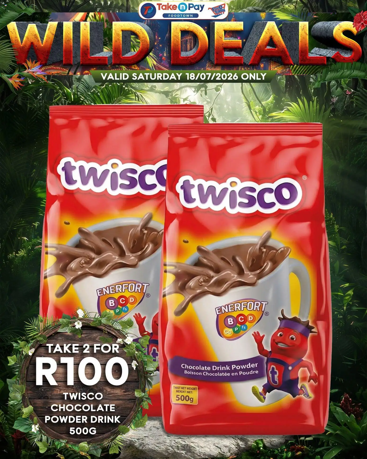 New Take n Pay catalogue – valid from 18/07/2026 | Page: 8 | Products: Chocolate, Powder