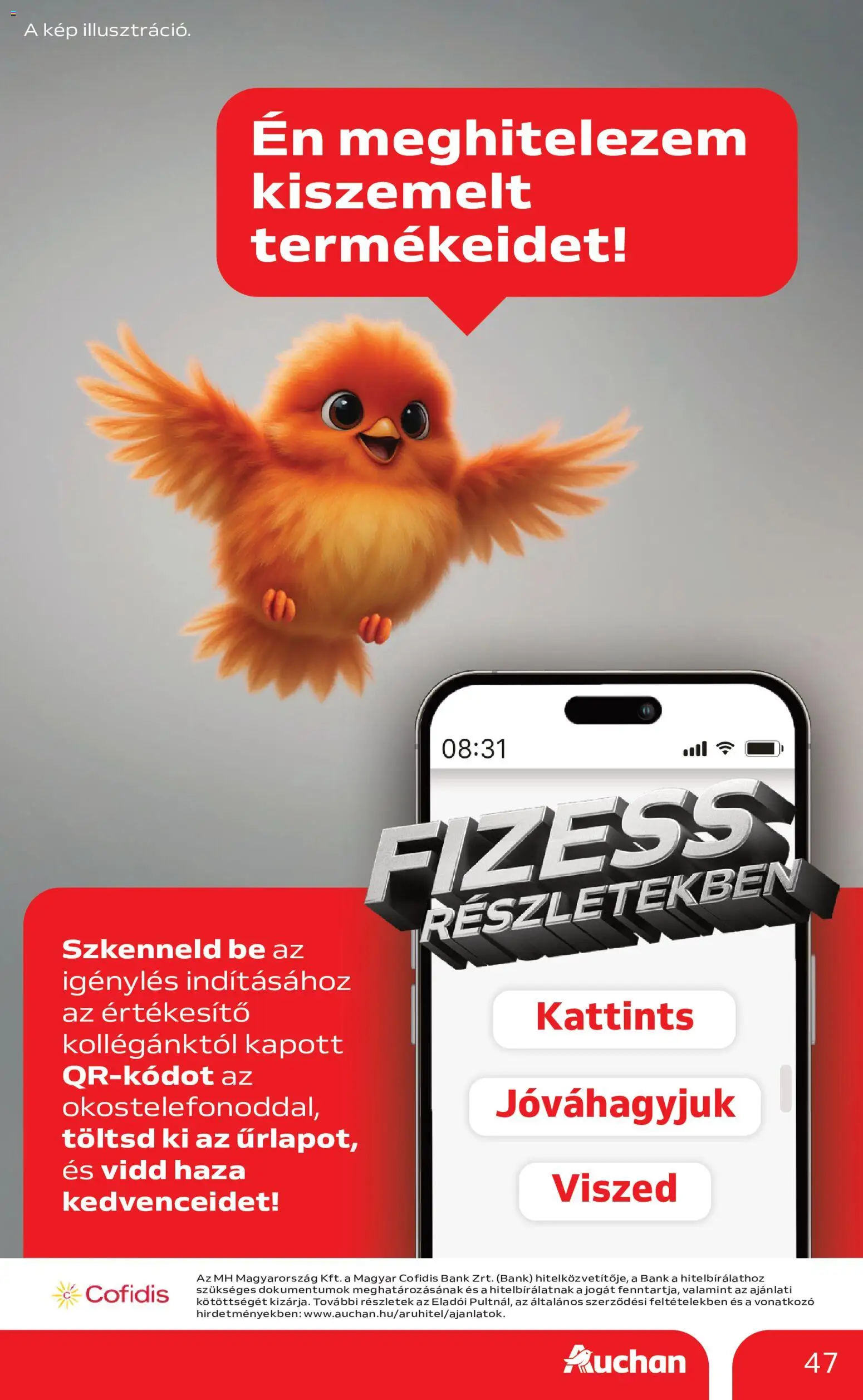 Auchan akciós ujság - amely érvényes a következő dátumtól: 2026.08.06. | Oldal: 47