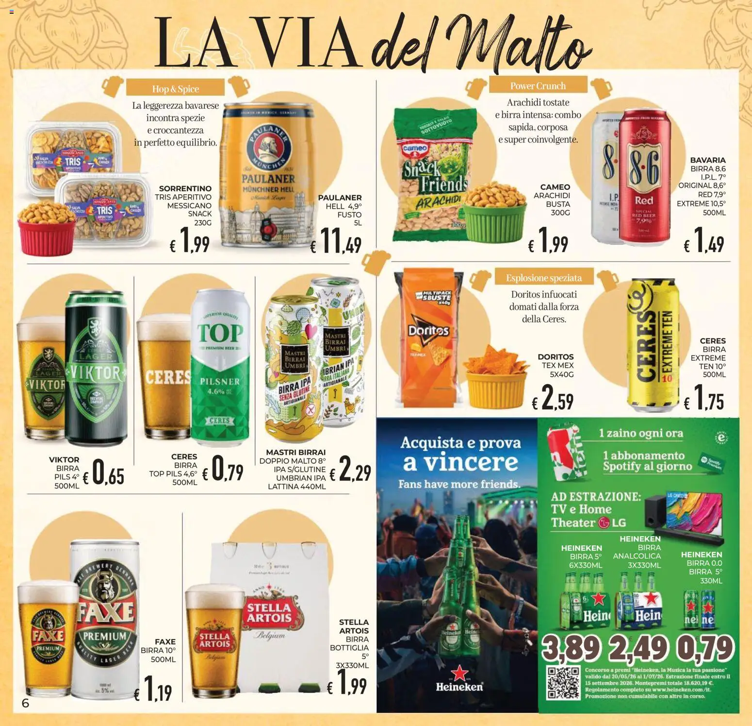 Volantino Eté del 12.06.2026 | Pagina: 6 | Prodotti: Birra, Spezie, TV, Arachidi