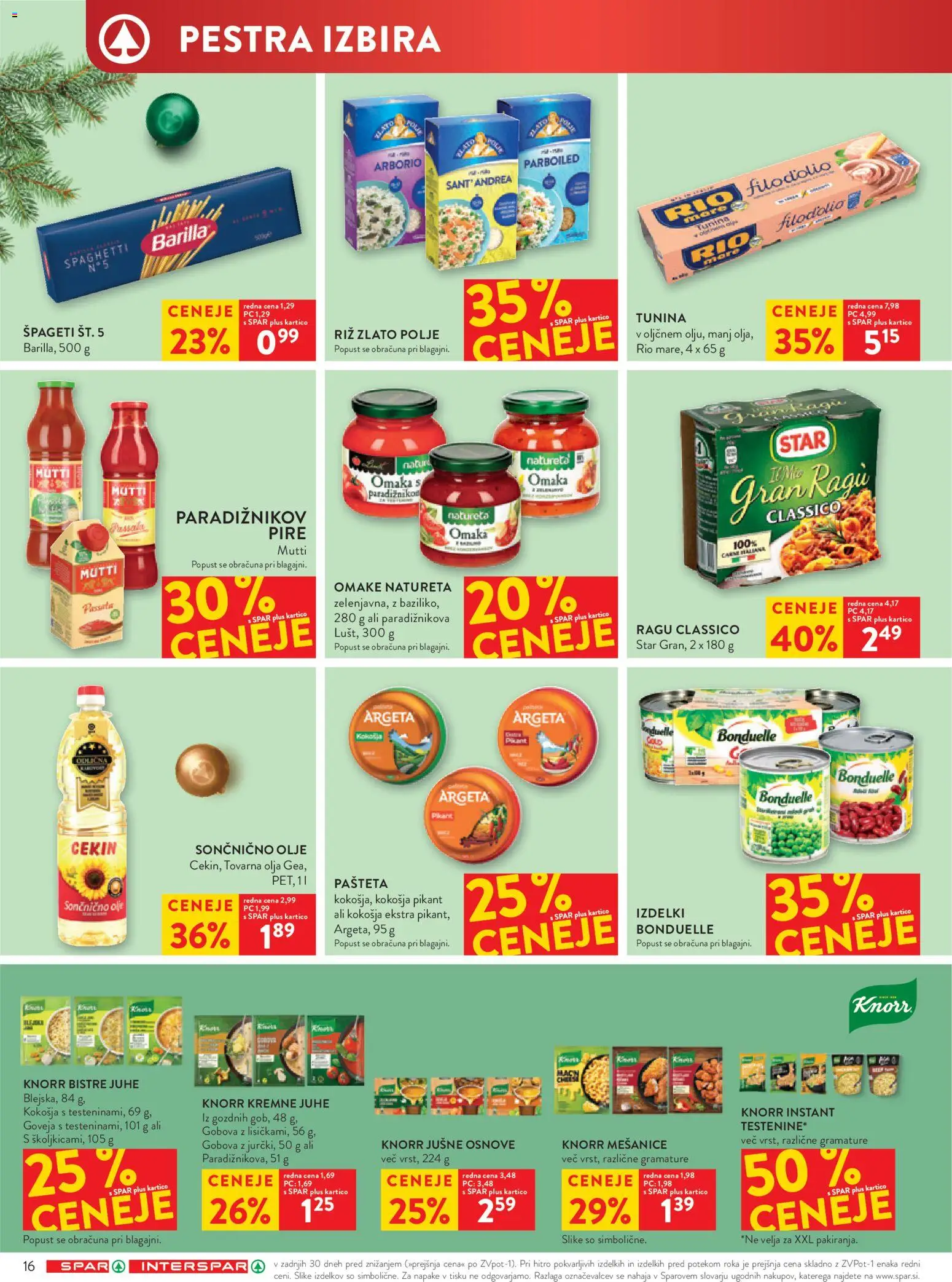 Novi Spar katalog ponudbe – veljaven od 12.11.2025 | Stran: 20 | Izdelki: Pašteta, Olje, Spageti, Omaka