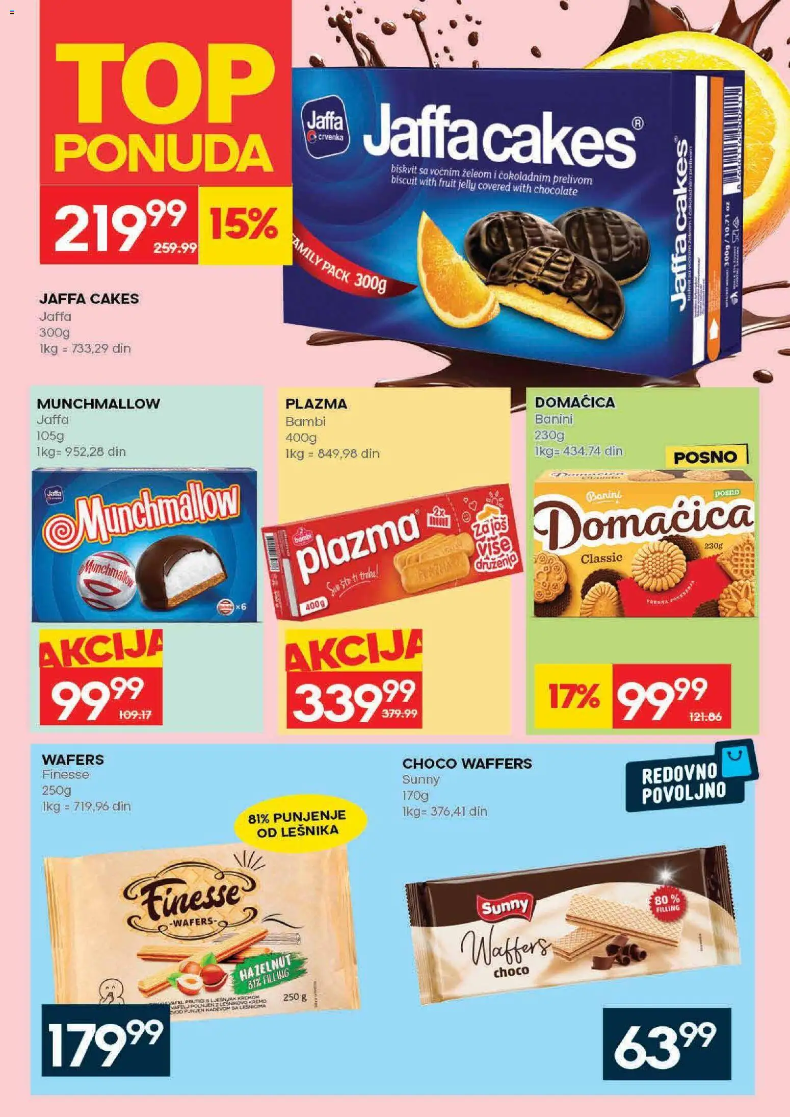 Mercator katalog - važi od 30.04.2026 | Strana: 22 | Proizvode: Munchmallow, Sto, Plazma, Domaćica