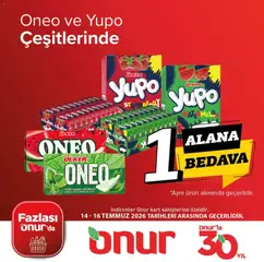 14 Temmuz 2026 tarihinden itibaren geçerli olan Onur Market kataloğu önizlemesi