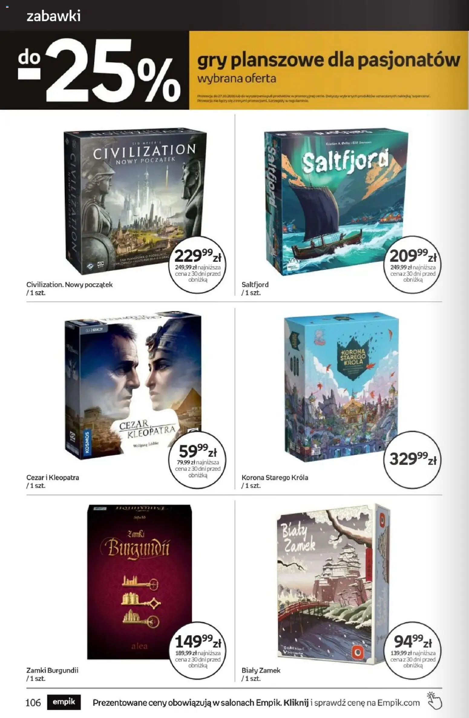 Empik promocje - Tom kultury Zabawki od 14.10.2026 | Strona: 18 | Produkty: Zabawki, Gra, Gry planszowe, Gry