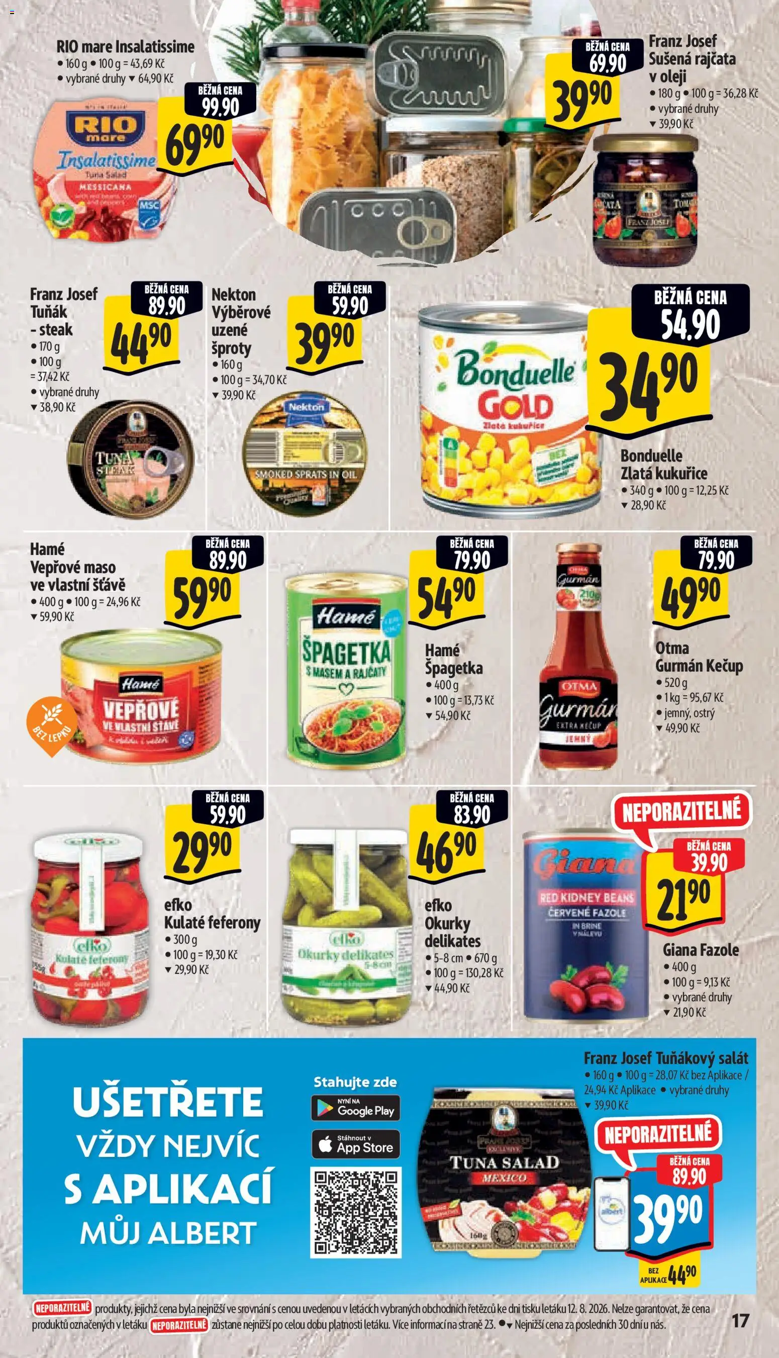 Albert leták - Hypermarket - Strakonice od 19.08.2026 | Strana: 27 | Produkty: Salát, Steak, Maso, Sušená rajčata