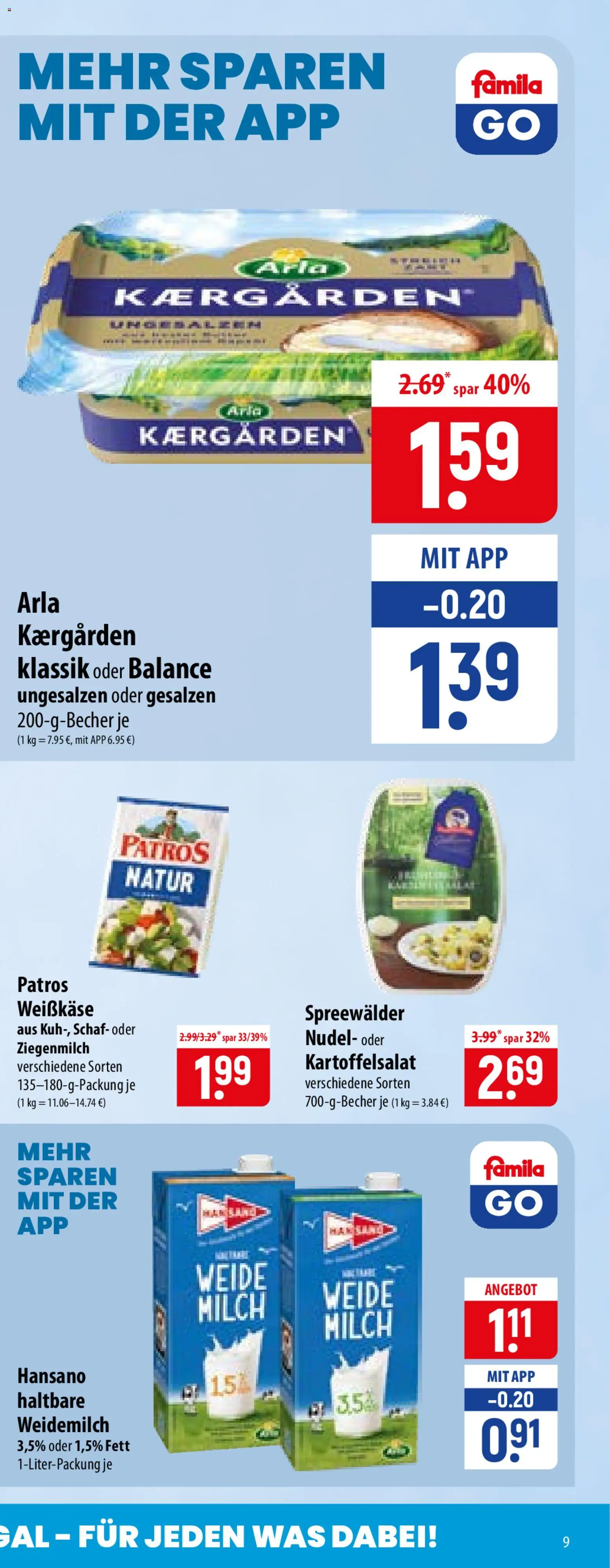 Famila Prospekt – gültig ab 13.07.2026 | Seite: 17 | Produkte: Milch, Patros