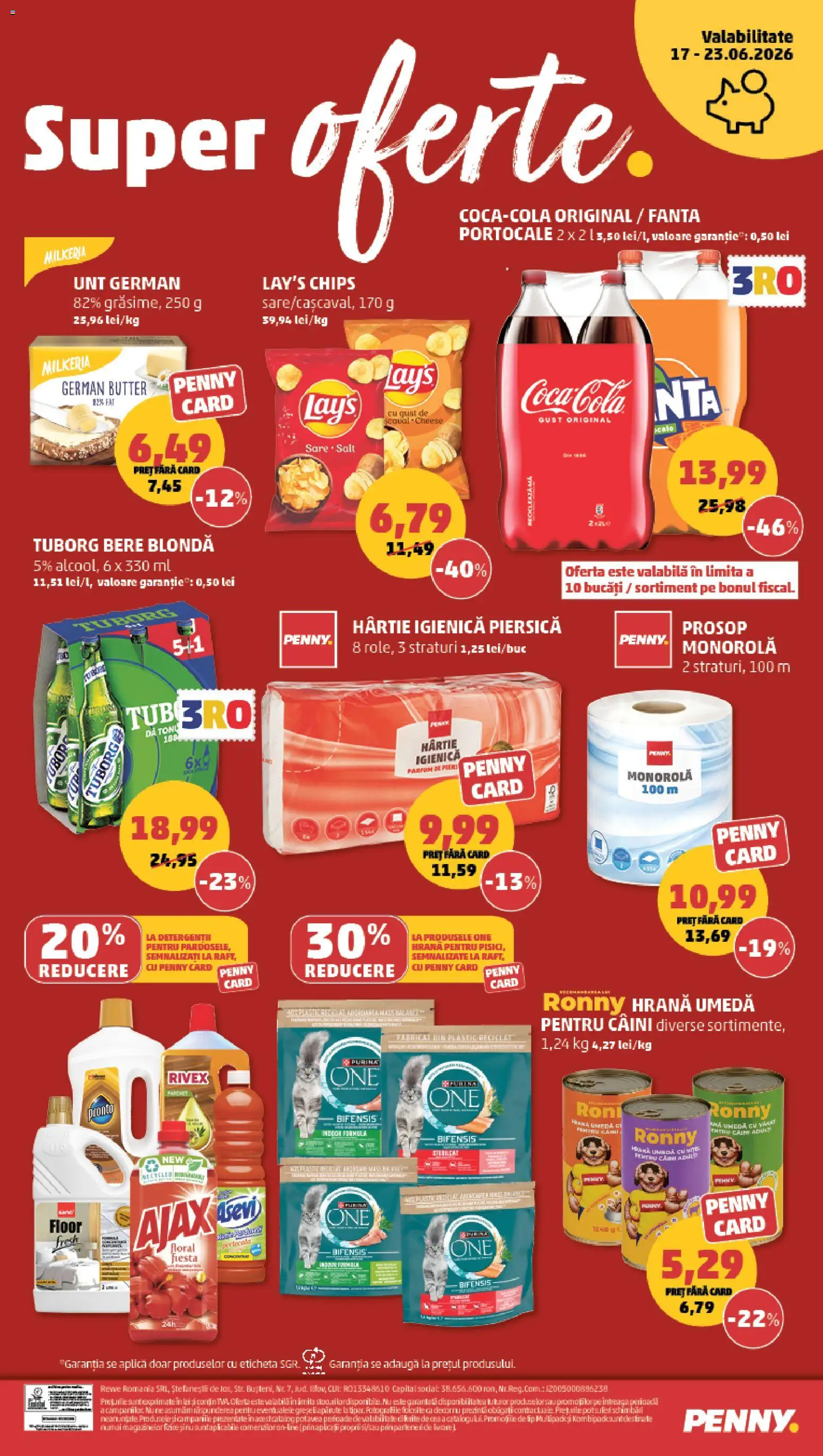 Noul catalog PENNY – valabil de la 17.06.2026 | Pagină: 24 | Produse: Piersică, Unt, Bere, Portocale