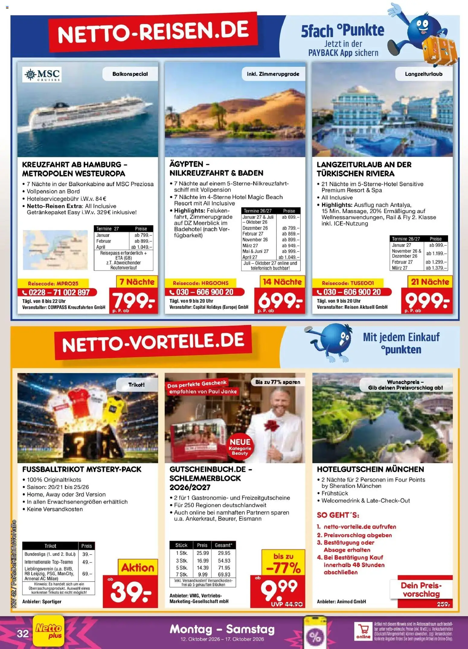 Netto Marken-Discount Prospekt Bad Friedrichshall (ab 12.10.2026) » Angebote | Seite: 44 | Produkte: Uhr