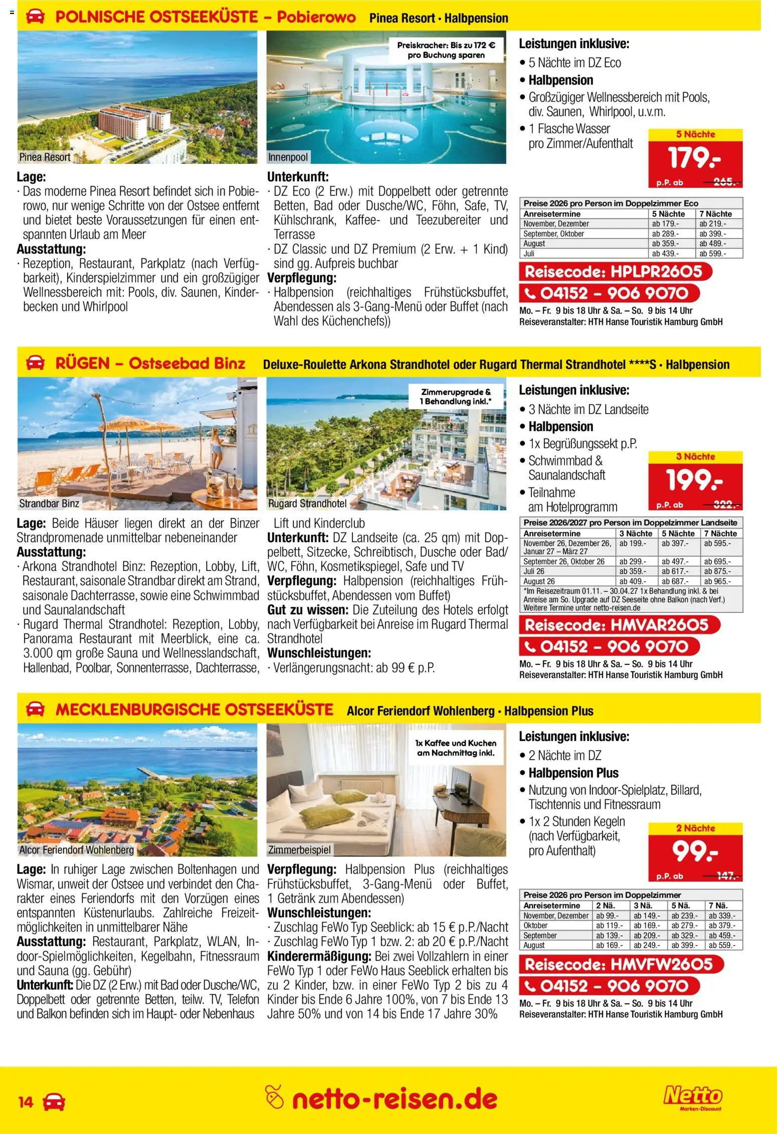 Netto Reisen Prospekt – gültig ab 26.06.2026 | Seite: 14