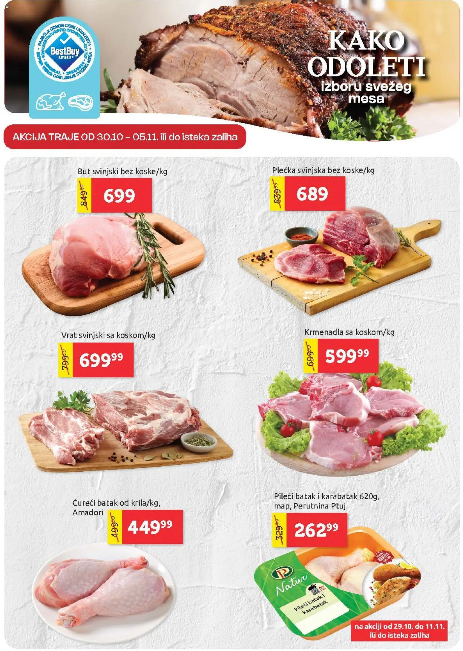 SuperVERO katalog - važi od 29.10.2026 | Strana: 3 | Proizvode: Ćureći batak, Pileći batak, Vrat, Perutnina Ptuj