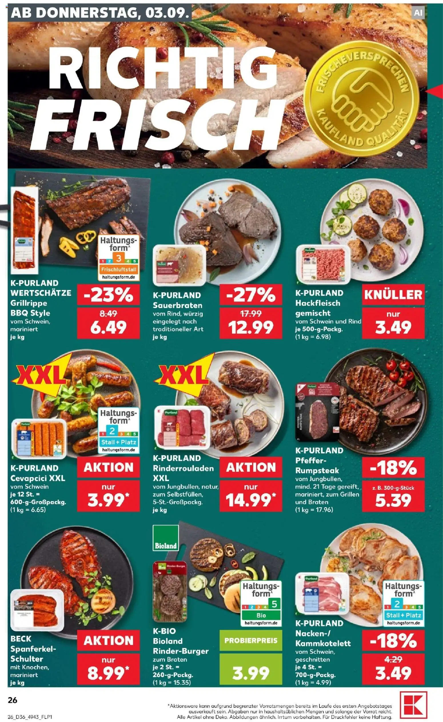 Kaufland Prospekt Köln – gültig ab 03.09.2026 | Seite: 26 | Produkte: Käse, Milram