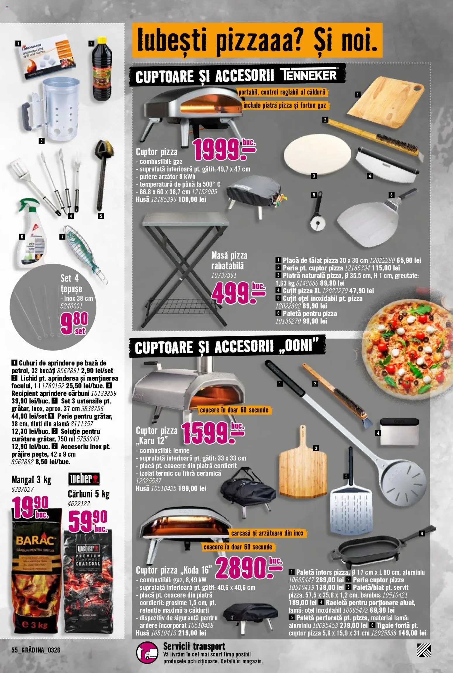 Noul catalog Hornbach – valabil de la 23.03.2026 | Pagină: 55 | Produse: Carcasă, Cuptor, Masă, Pizza