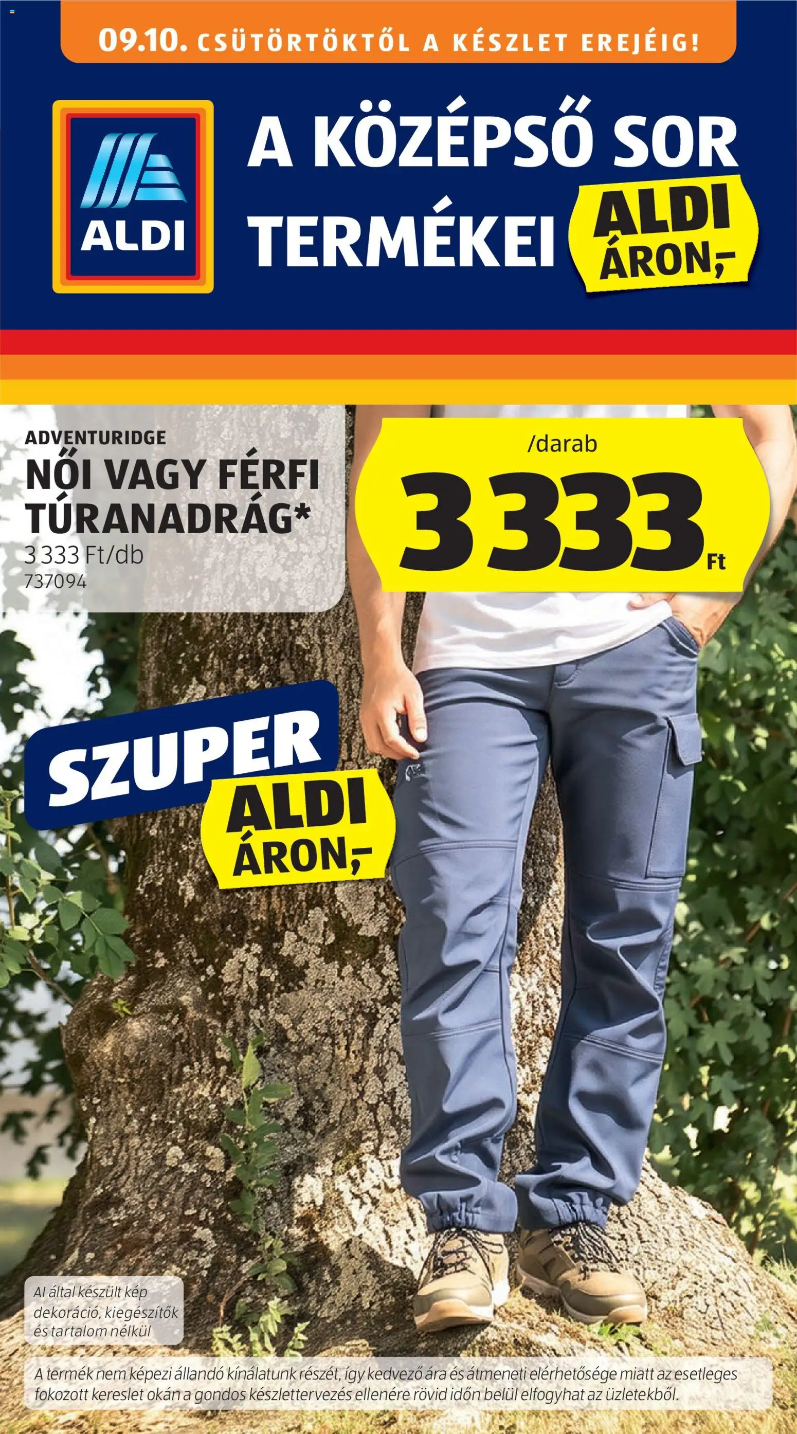 Aldi akciós ujság - amely érvényes a következő dátumtól: 2026.09.10. | Oldal: 1 | Termékek: Sör
