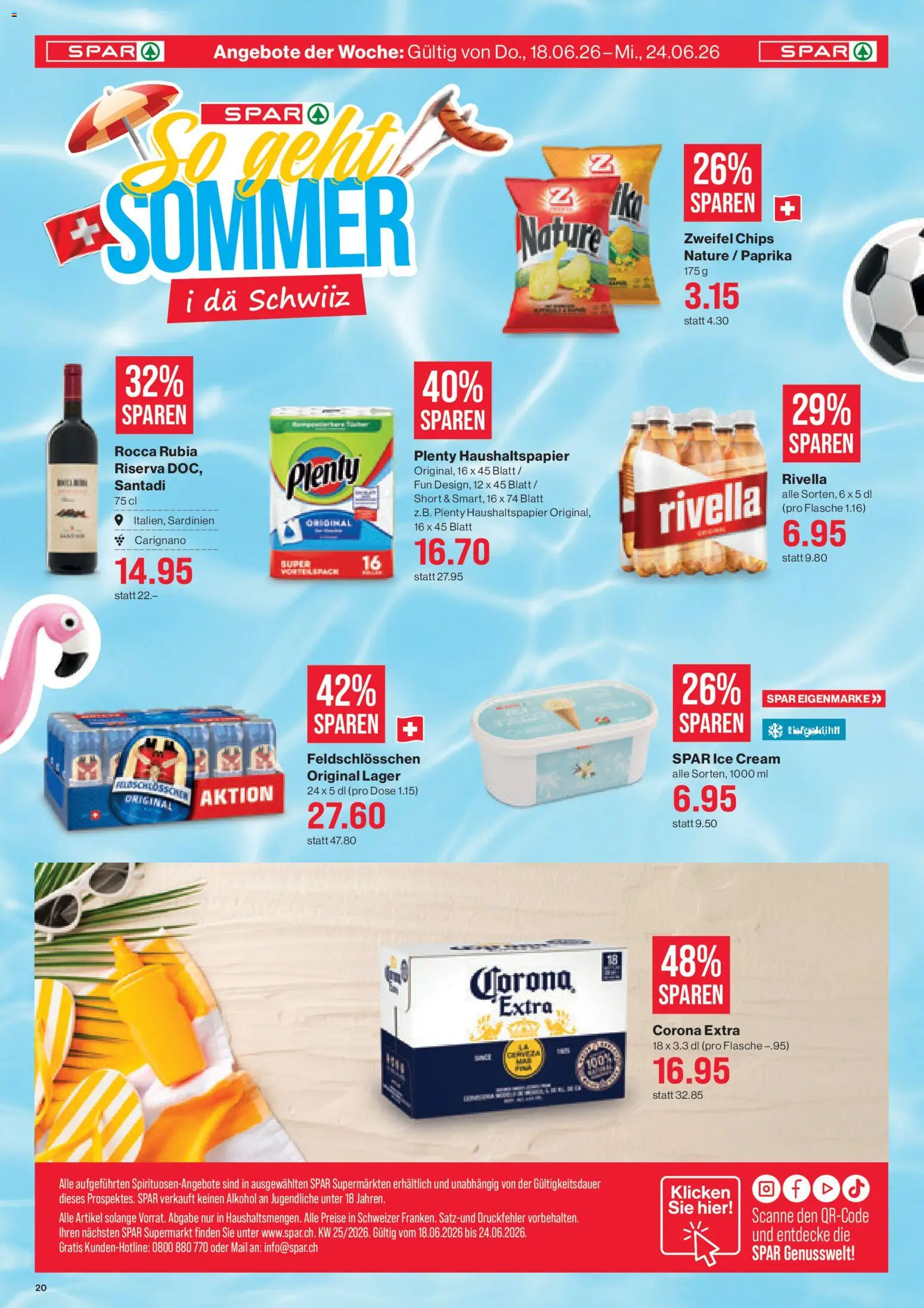 SPAR - SPAR Handels AG – gültig ab 18.06.2026 | Seite: 20 | Produkte: Chips