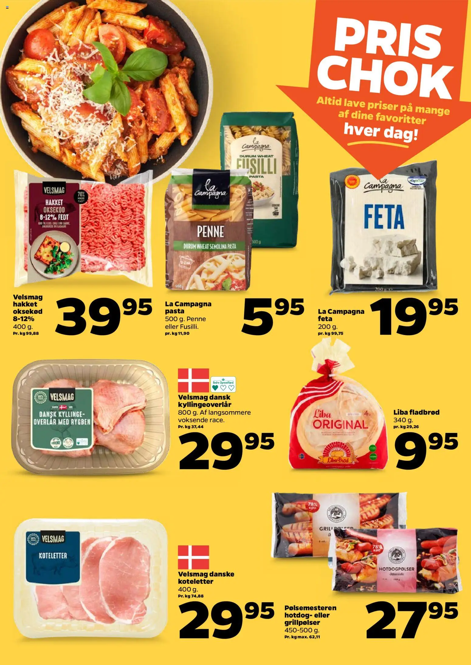 Netto tilbudsavis – gyldig fra 18/07/2026 | Side: 8 | Produkter: Koteletter, Pasta, Aparelho de barbear, Carpete