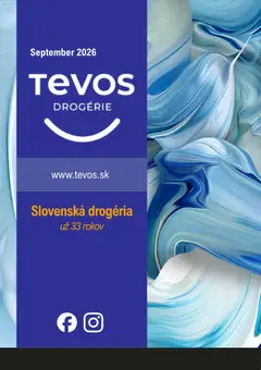 TEVOS drogérie leták platný od 03.09.2026